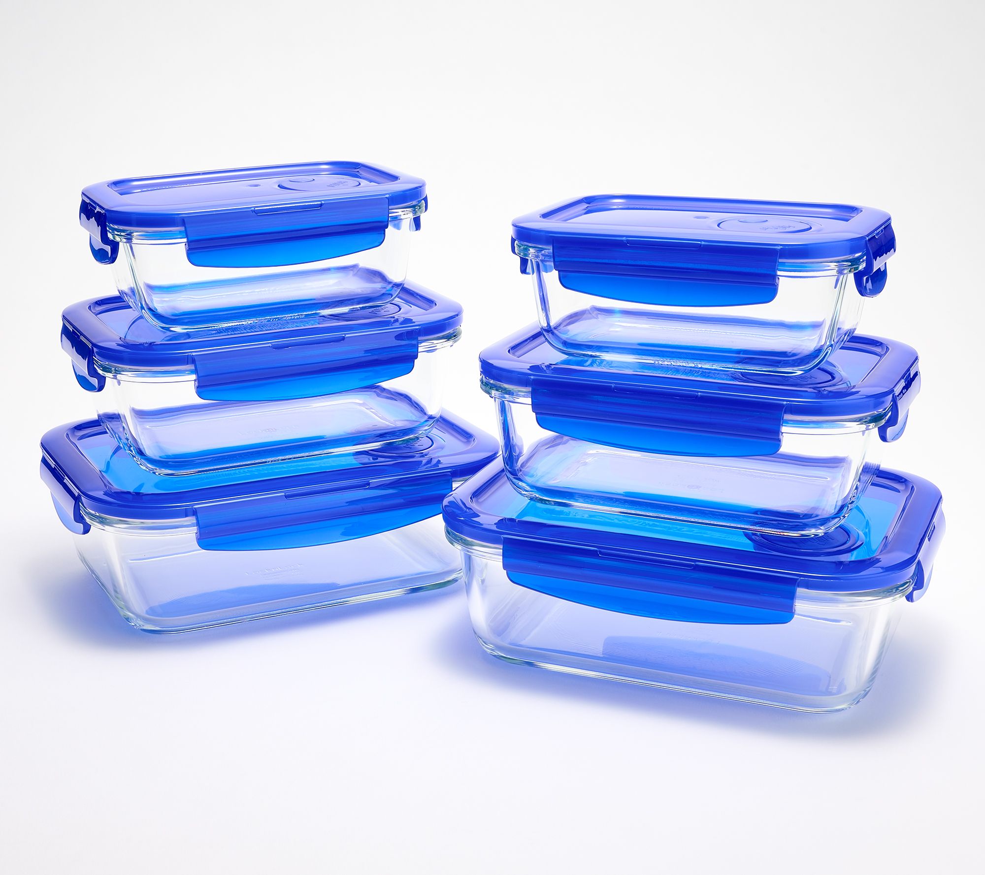 LocknLock 6-Piece Glass Rectangles w/ Vented Lids