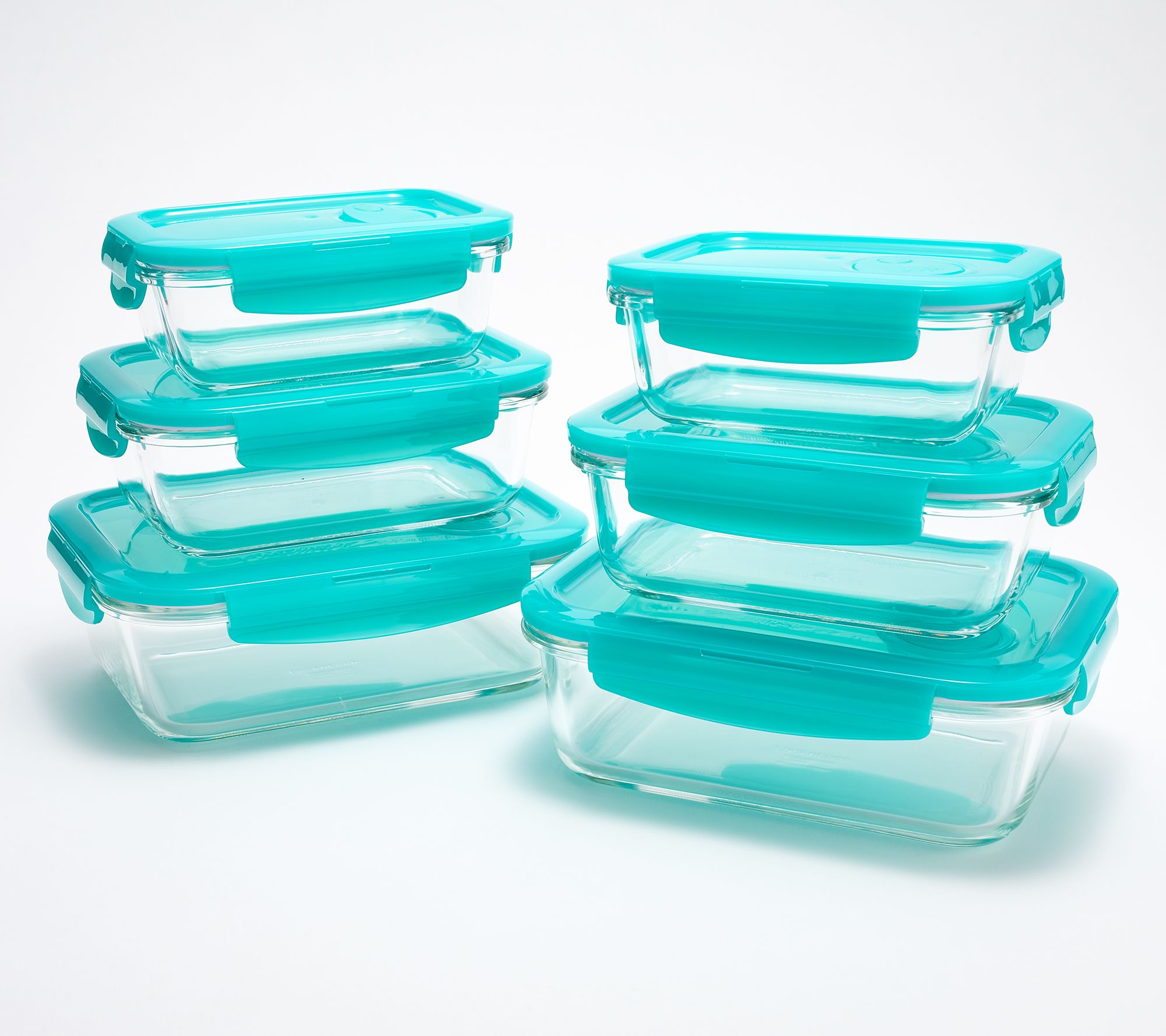 LocknLock 6-Piece Glass Rectangles w/ Vented Lids