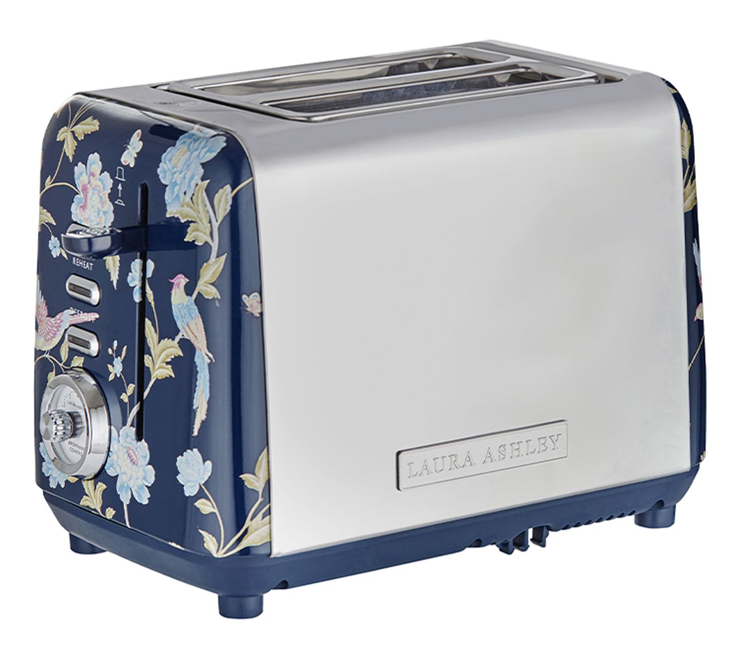 Laura Ashley 2-Slice Wide Slot Toaster with Warming Rack