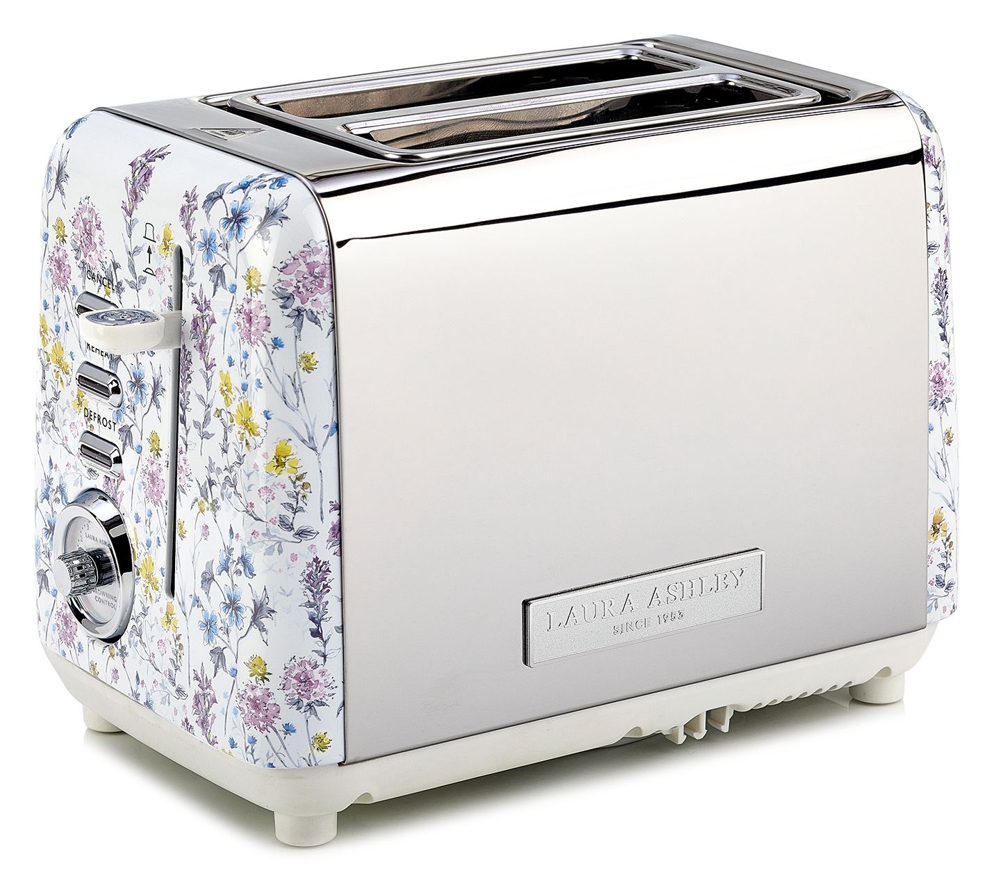 Laura Ashley 2-Slice Wide Slot Toaster with Warming Rack