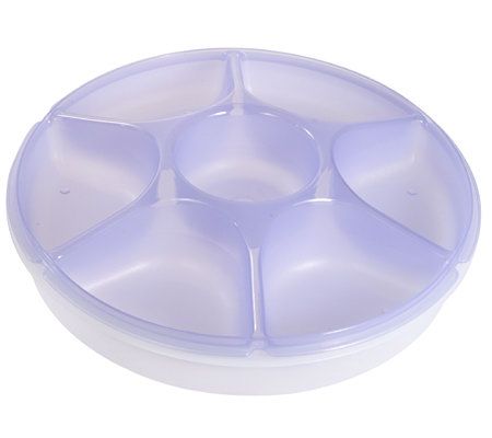 Tupperware 7 Compartment Serving Center Set - QVC.com