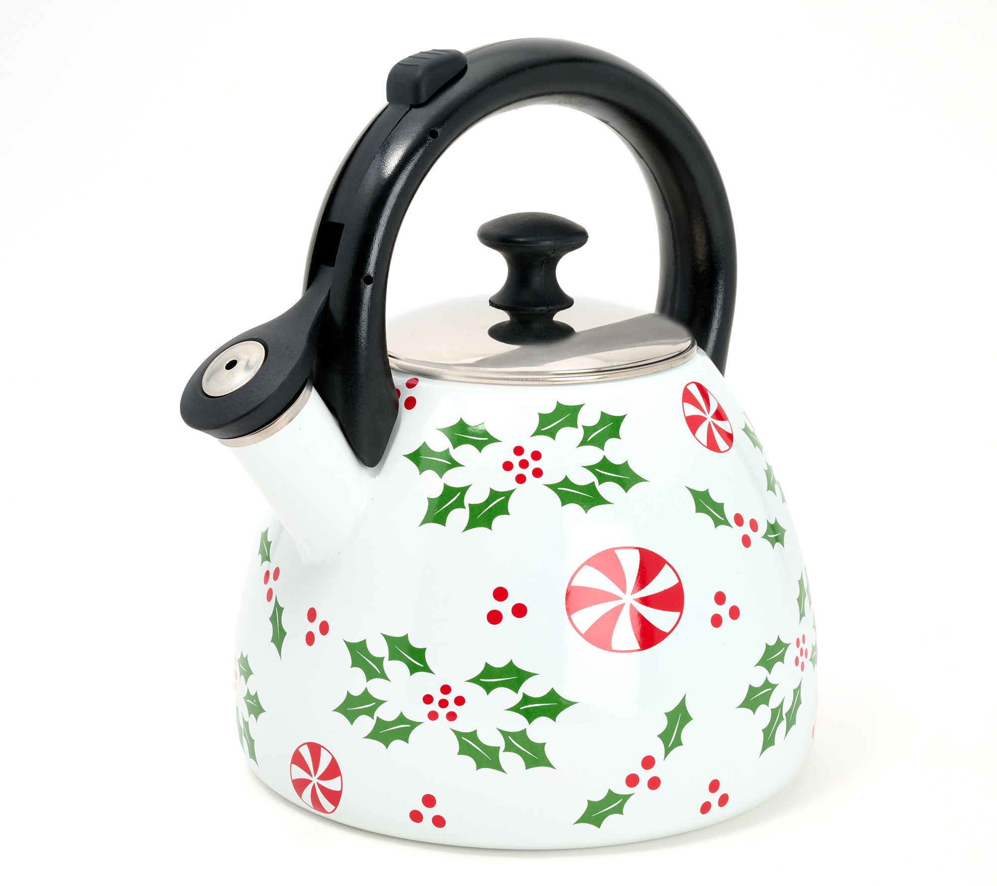 "As Is" Temp-tations 2.6qt Enamel on Steel Tea Kettle