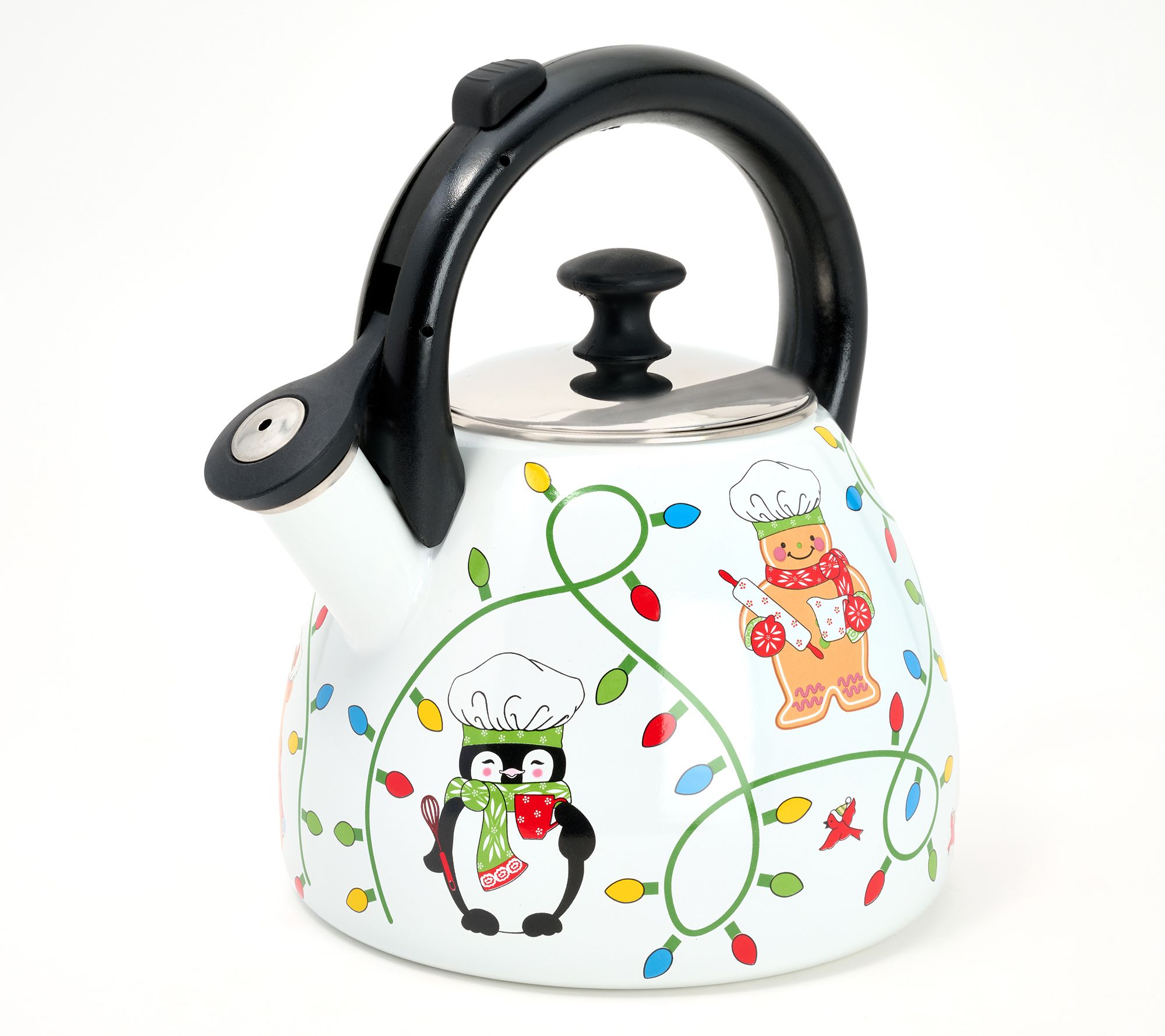 "As Is" Temp-tations 2.6qt Enamel on Steel Tea Kettle