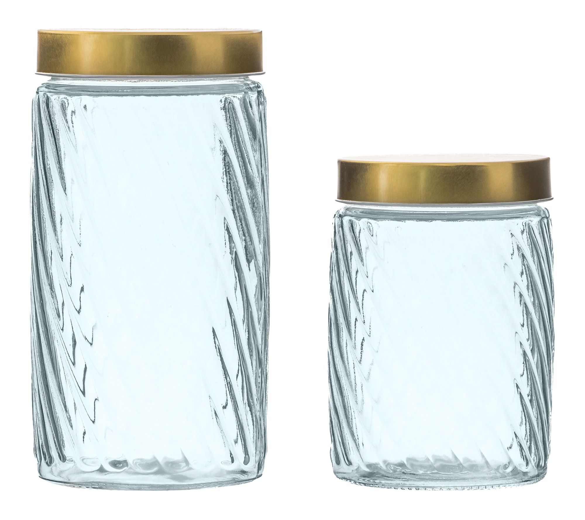 10 Strawberry Street 2pc Madison Glass Canister Set