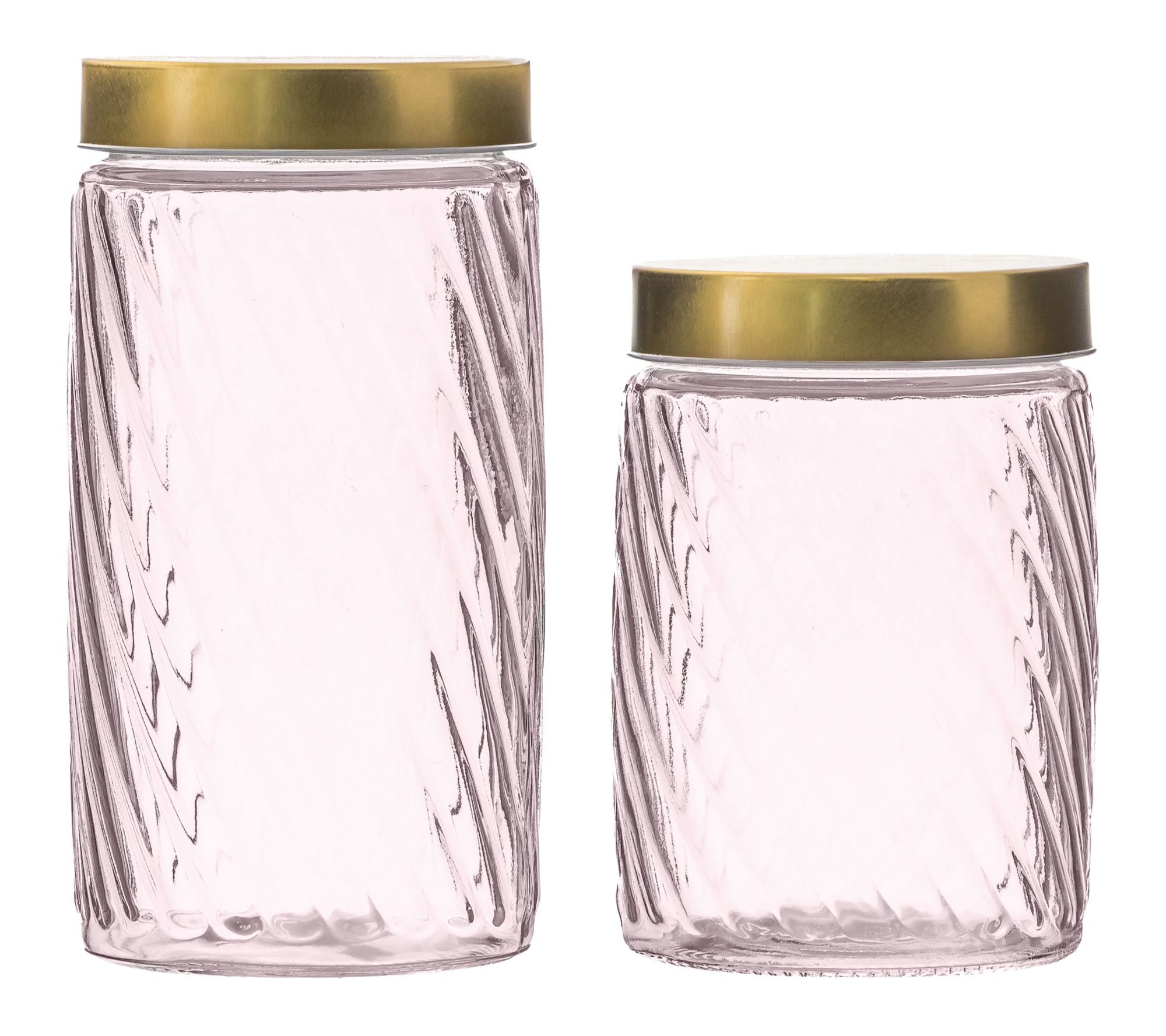 10 Strawberry Street 2pc Madison Glass Canister Set