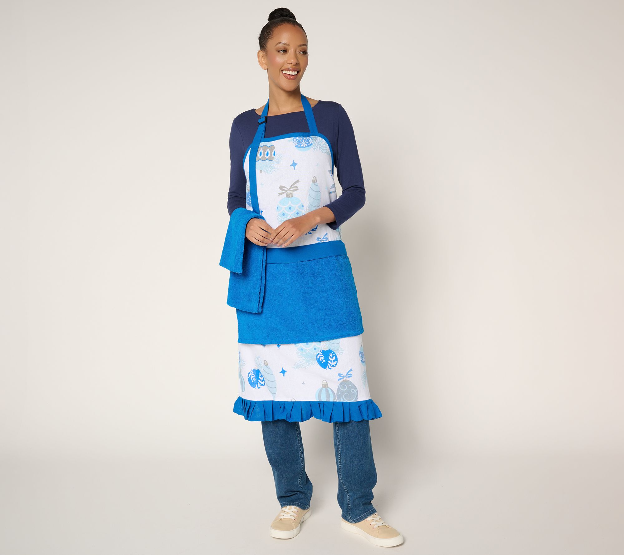 "As Is" Temp-tations Special Edition Apron with 2 Dish Towels