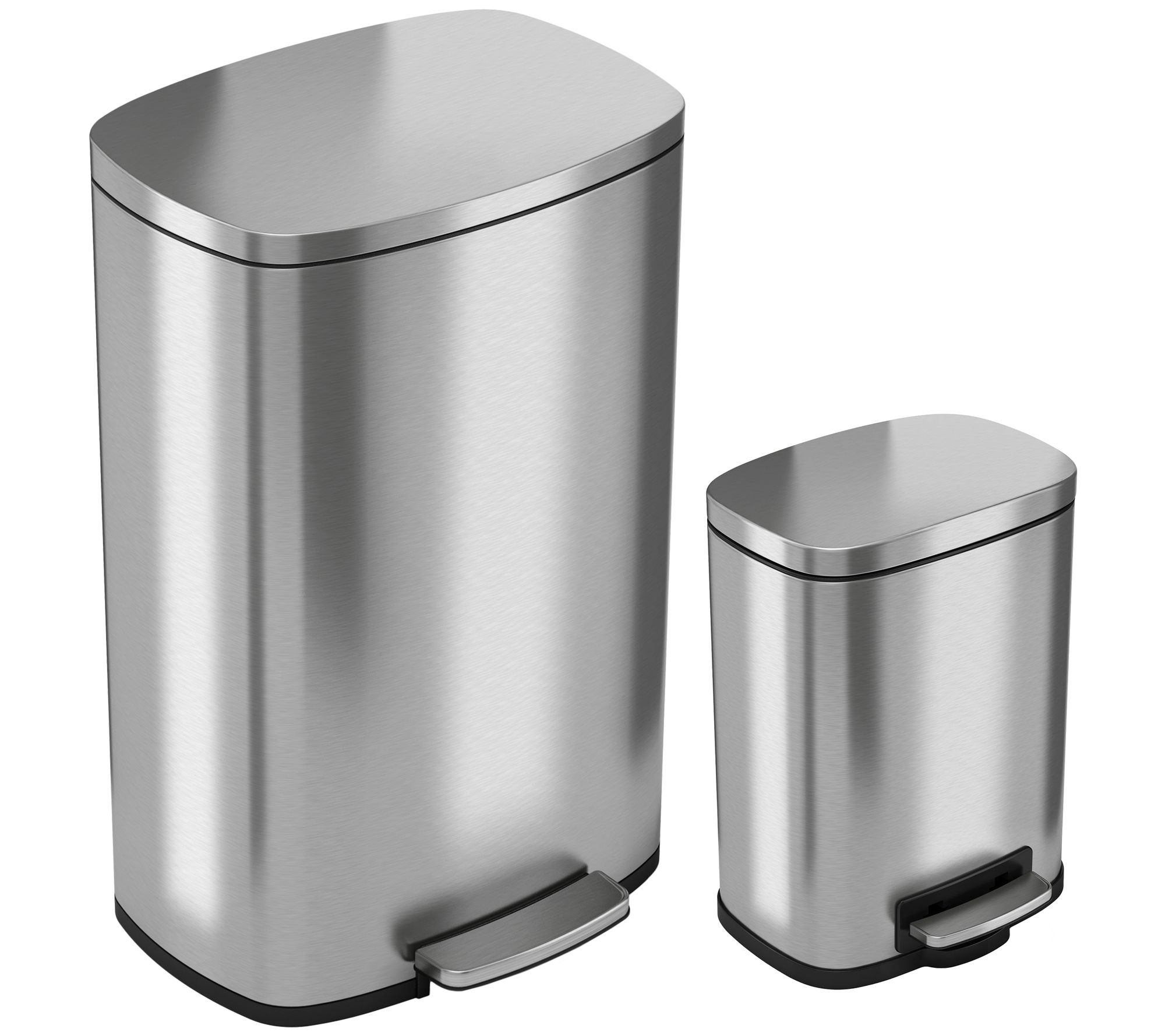 iTouchless - 23-Gal. Touchless Trash Can - Stainless-Steel