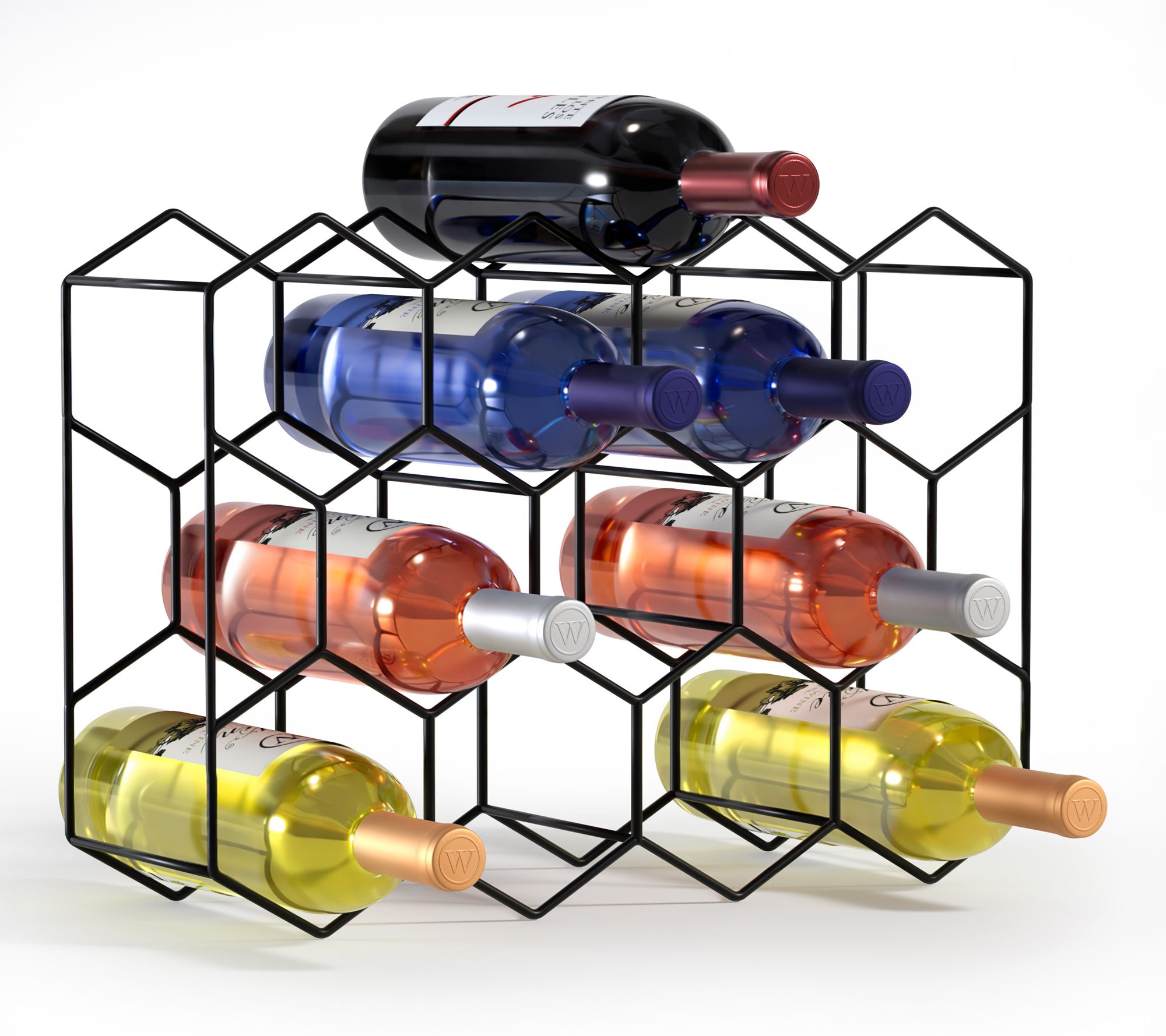Sorbus 14 Bottle Metal Wine rack Holder
