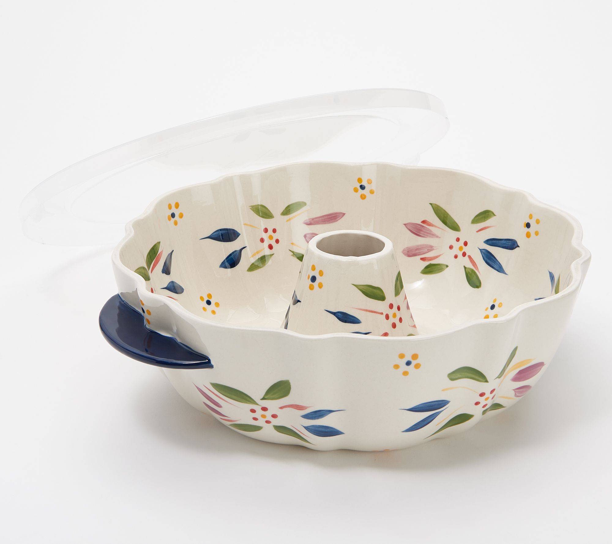 Temptations Old World Fluted Tube Pan with LidIt Old World