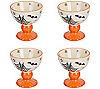 Temp-tations Seasonal Set of (4) 6-oz Pedestal Cups