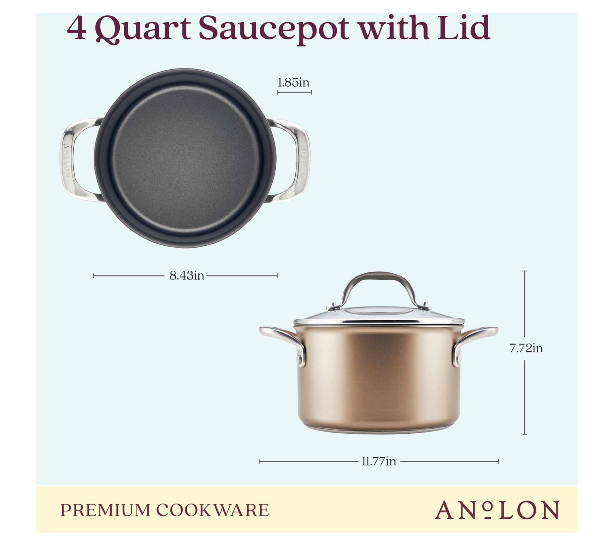 Anolon X 4 Qt. Covered Casserole, Cookware