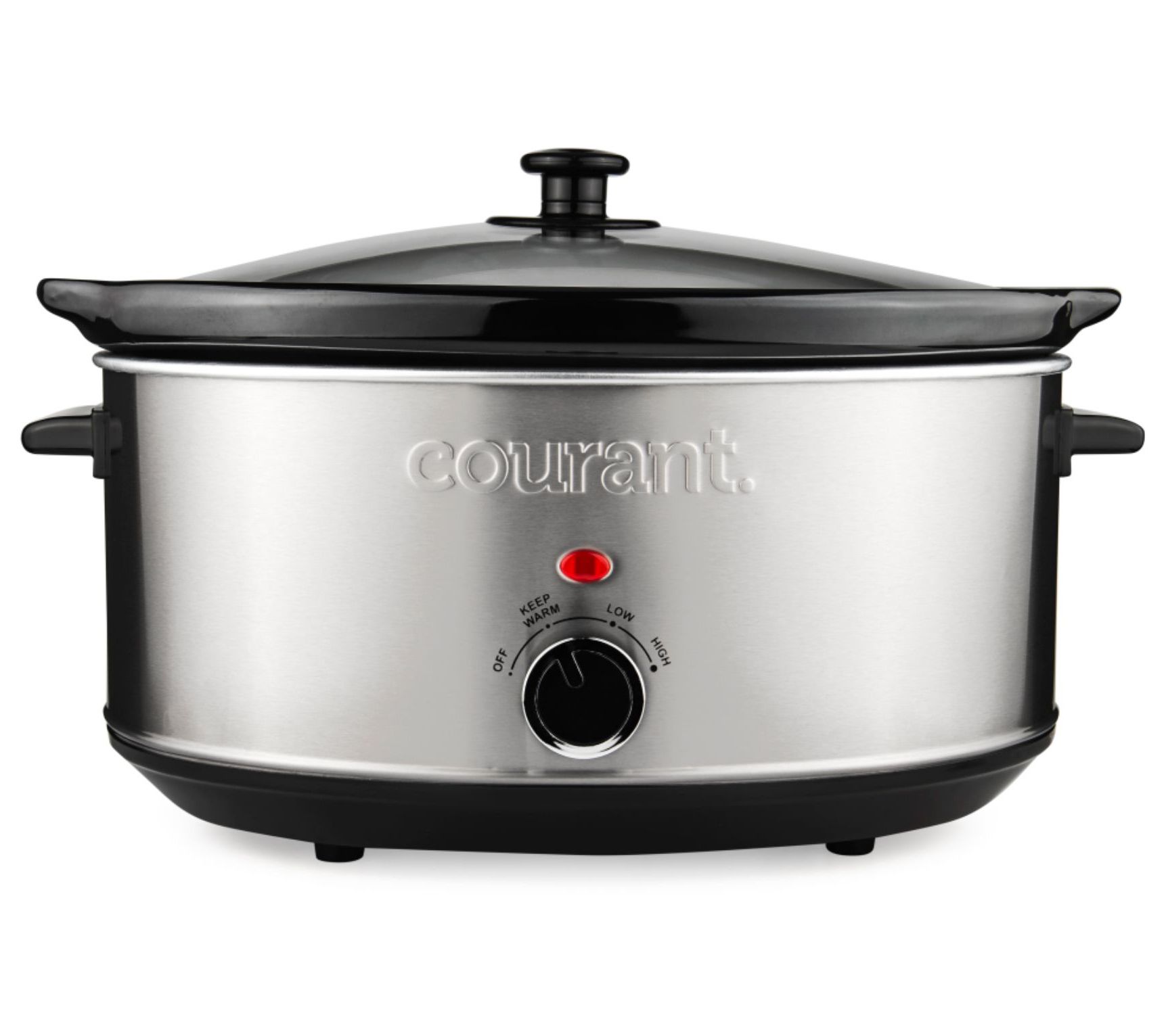 2 qt Oval Stainless Steel Slow Cooker - Silver