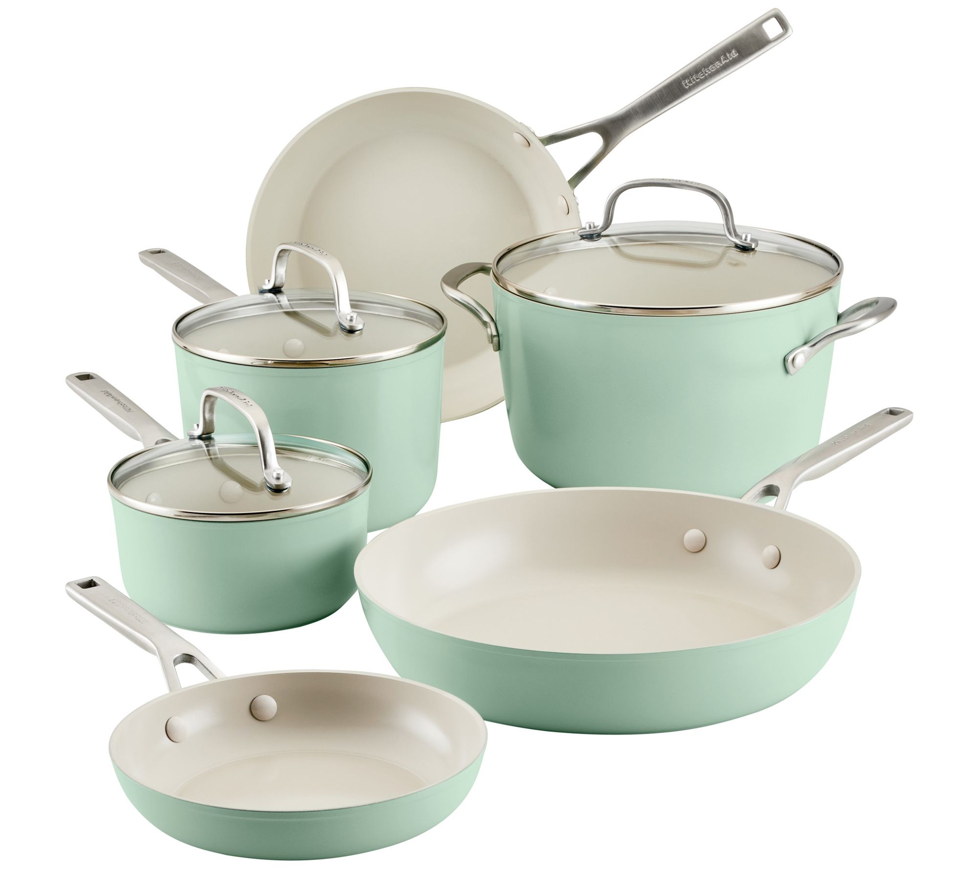 KitchenAid Hard Anodized Ceramic Nonstick 9-Pc& Pans Set