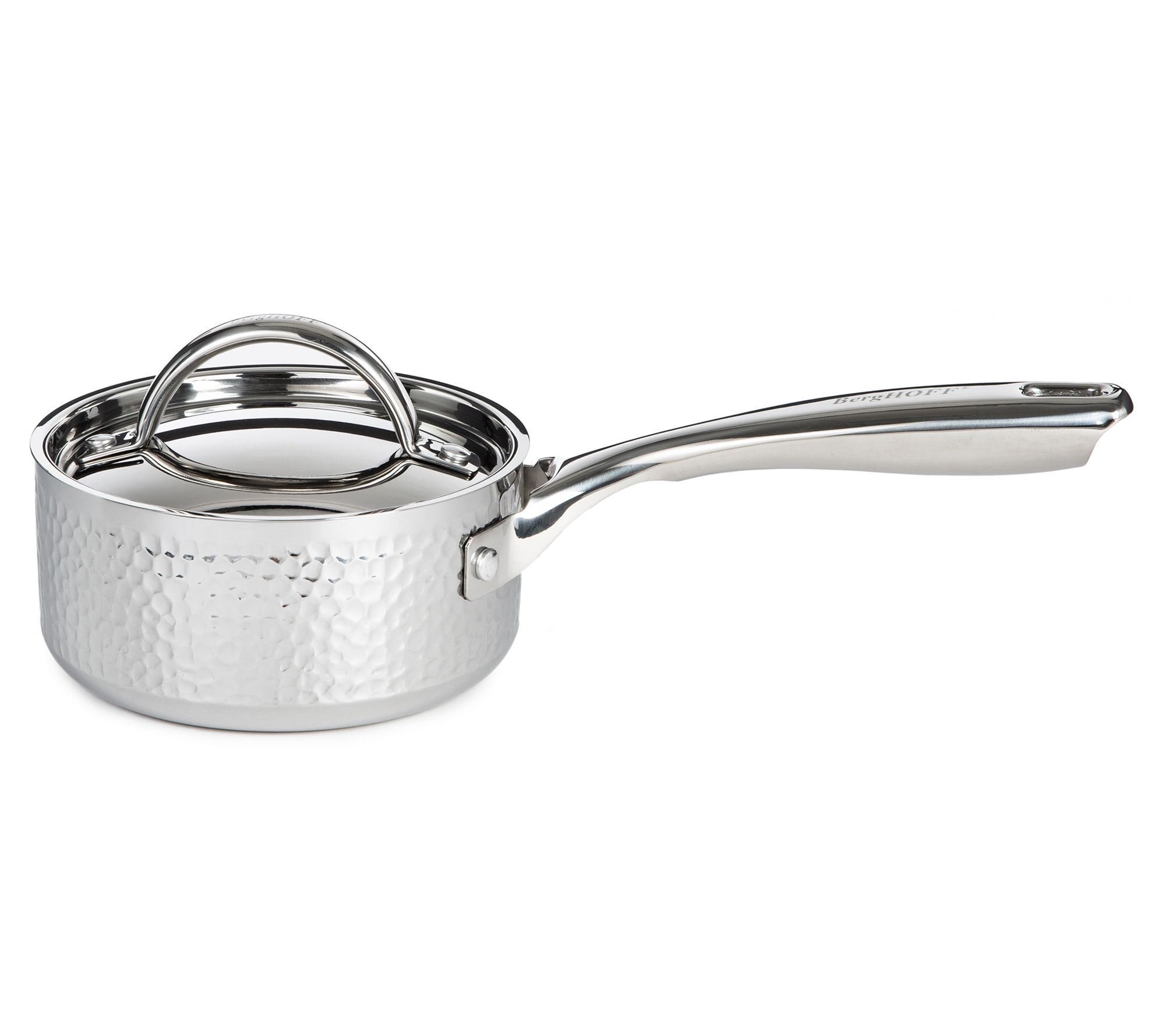 BergHOFF Vintage Tri-Ply 18/10 SS 5.5" Saucepan1qt., Hammered