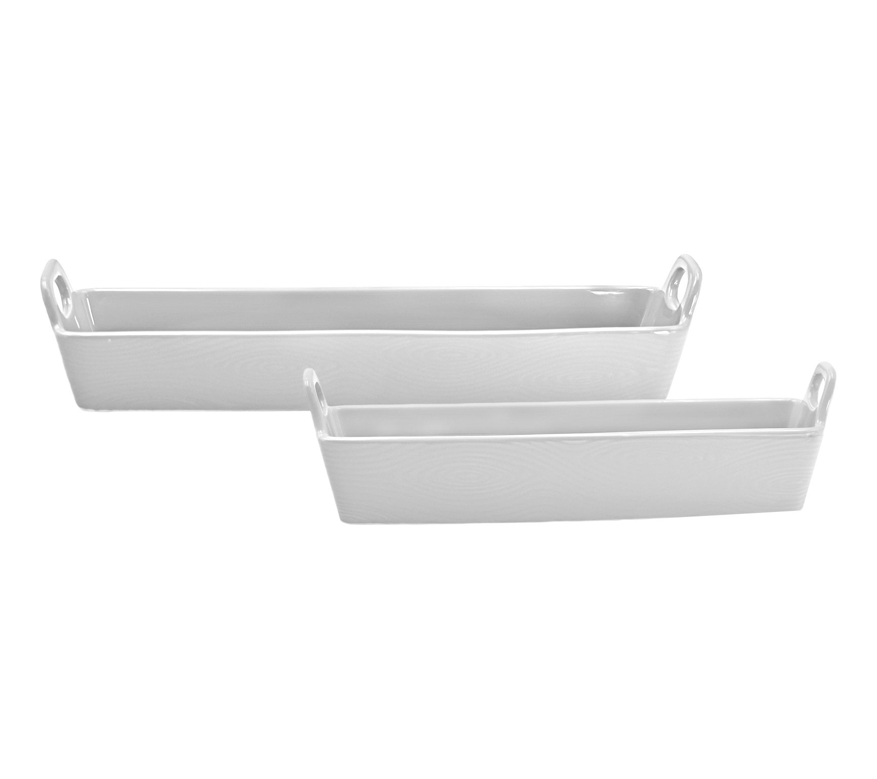 Temp-tations Woodland Set of (2) Elongated Cracker Trays