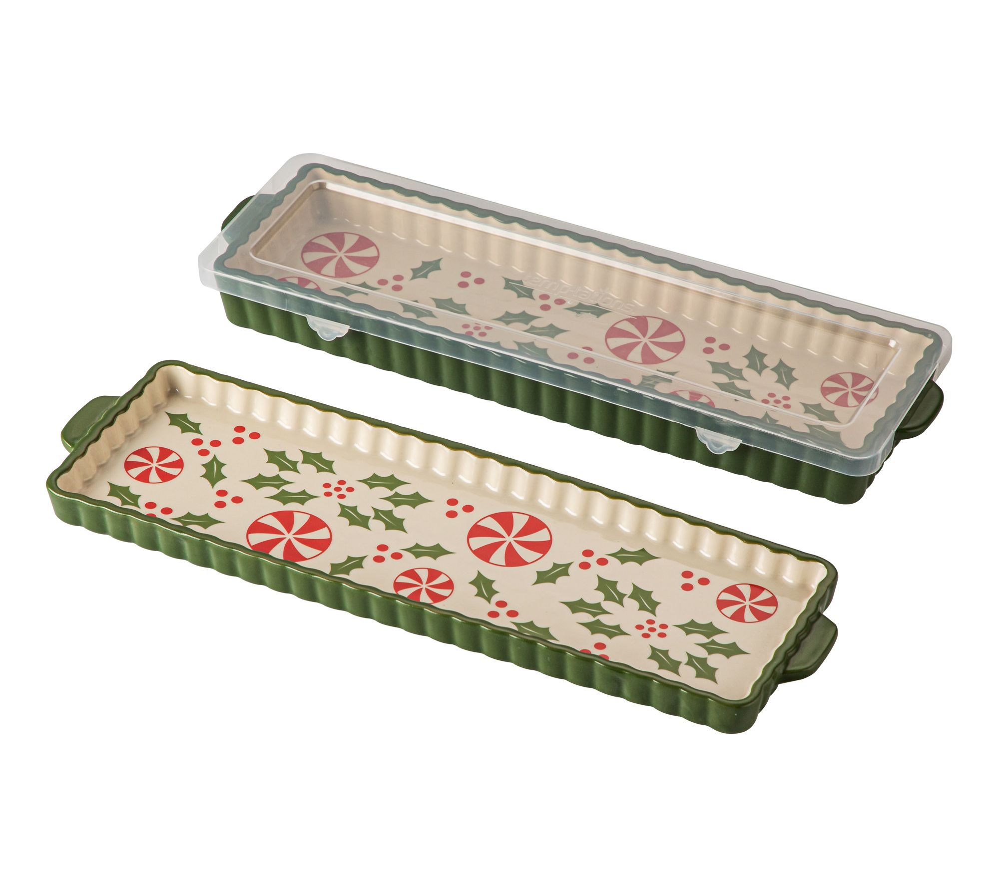"As Is" Temp-tations Seasonal Tart Pan with Lid-It