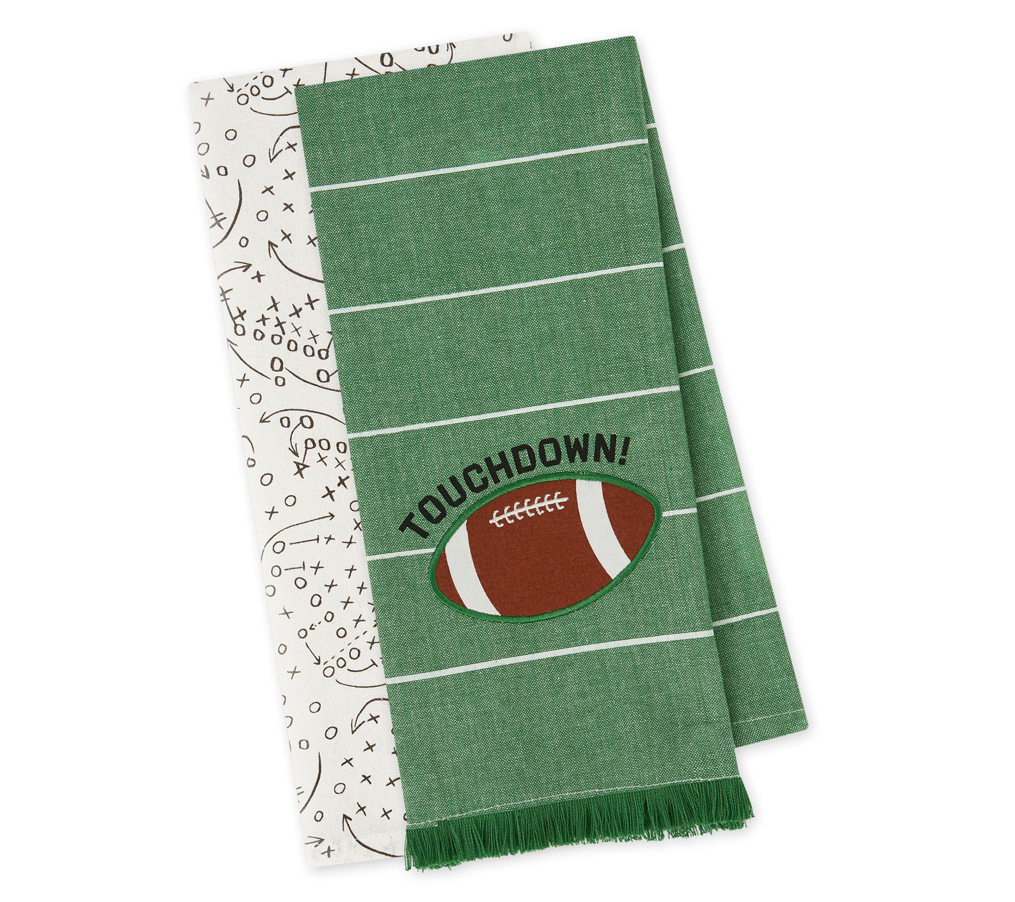 Design Imports Set of 2 Home Field Football Kitchen Towels