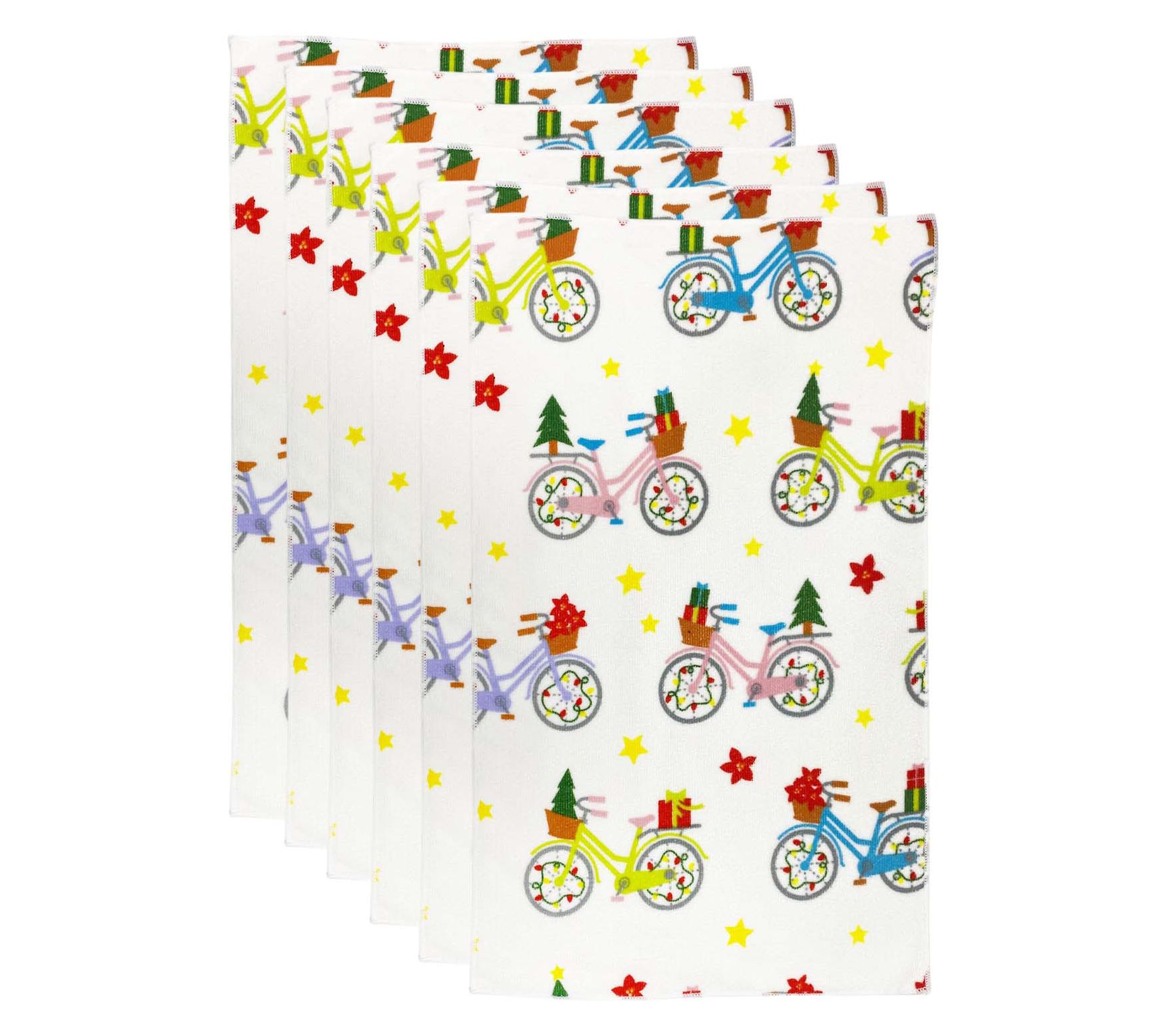 "As Is" Temp-tations Seasonal Set of (6) Microfiber 15" x 25" Towel