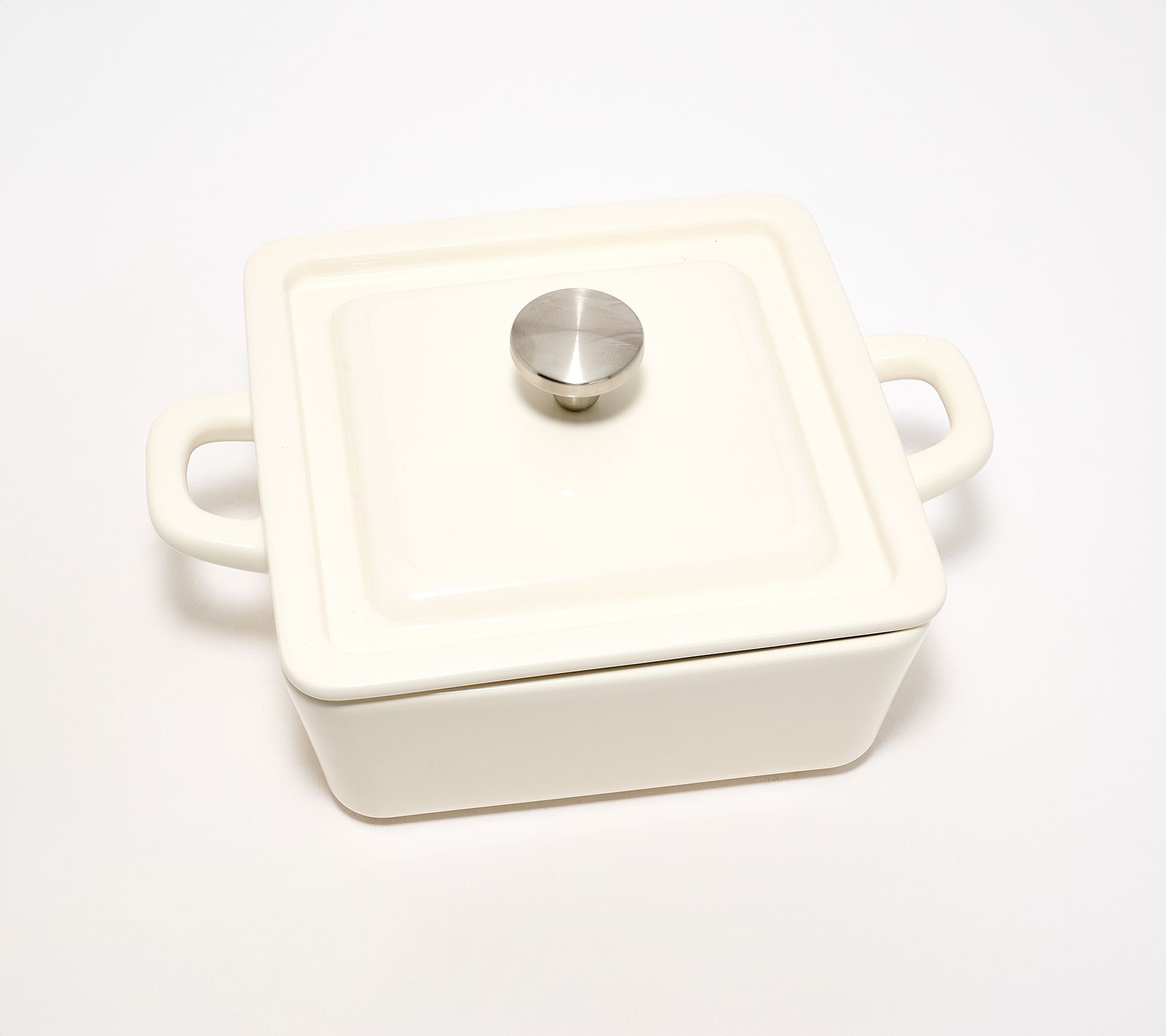 Technique 8"x8" Enameled Stoneware Baker w/ Lid