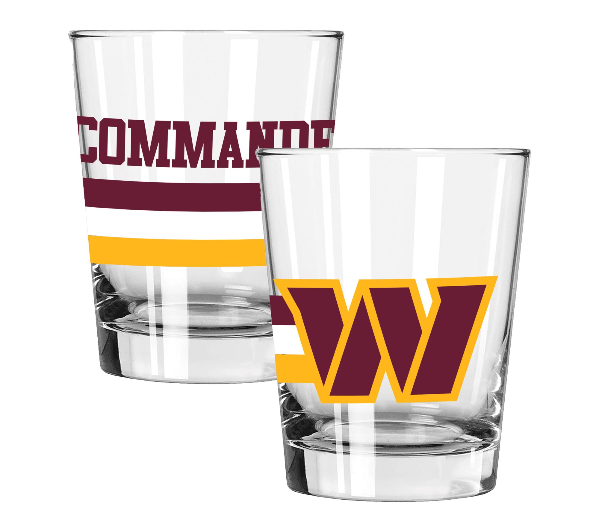 Memory Company NFL Big Stripes 2 Pack 15oz Double Old Fashion