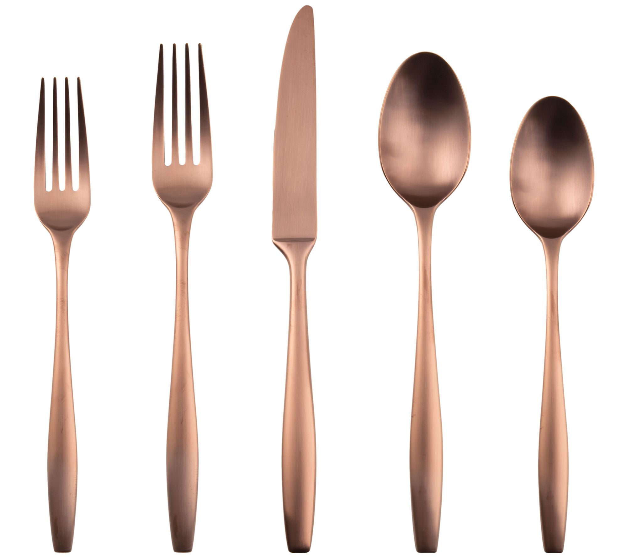 Cambridge Silversmiths Lorenn Copper Satin 20-Piece Flatware Set, Service for 4