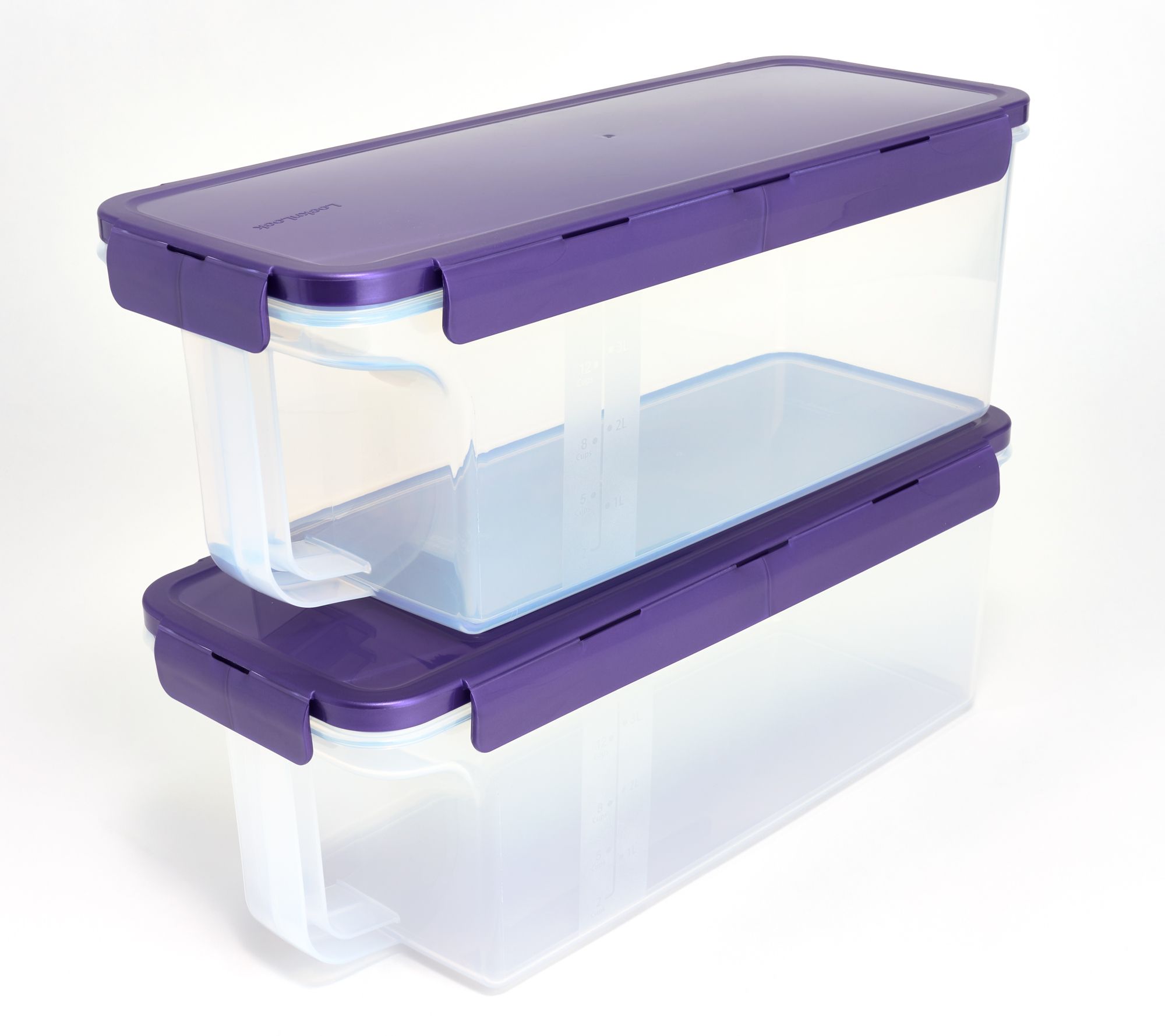 LocknLock Set of 4 Vented Glass Squares - QVC.com