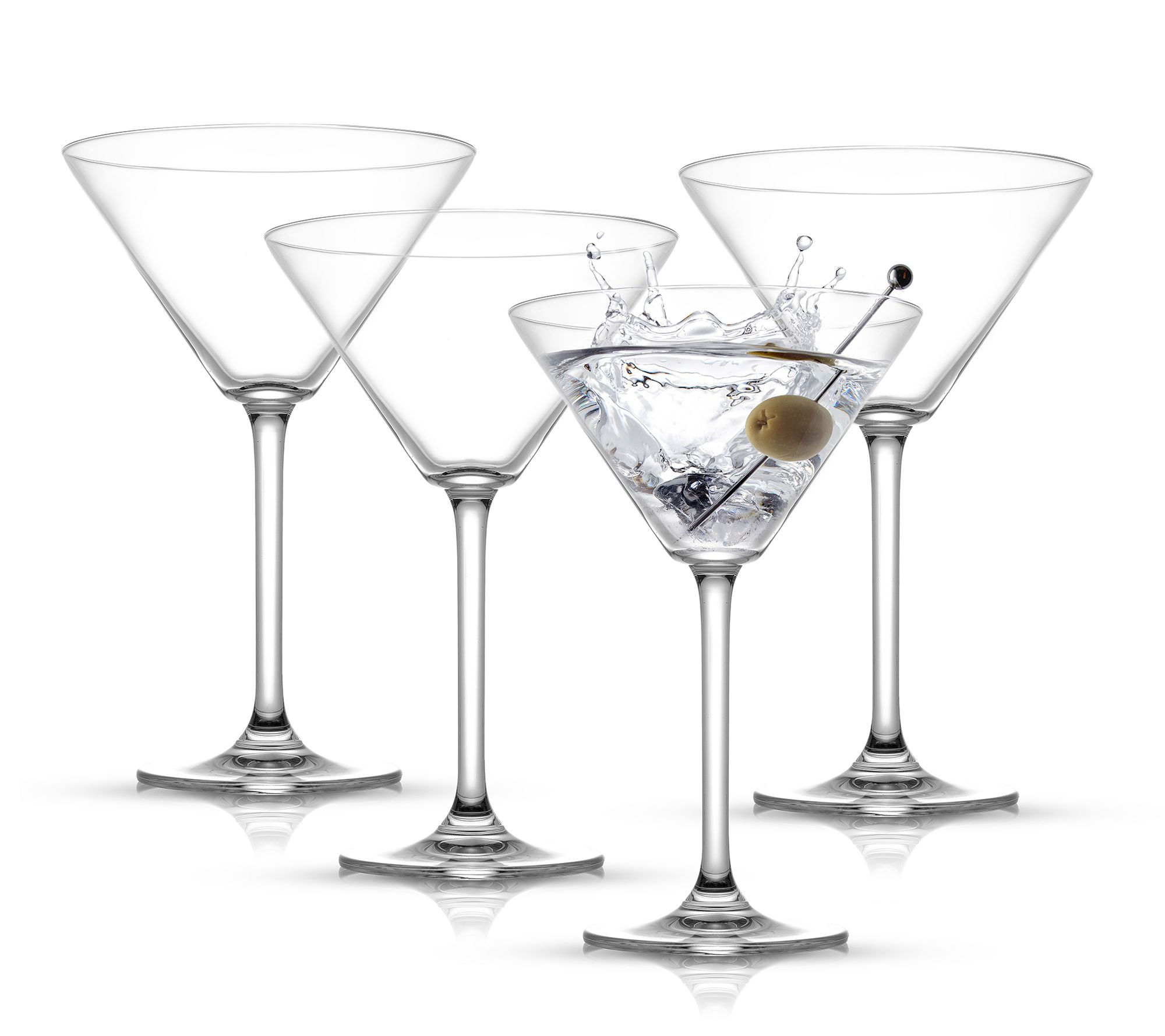 Martha Stewart Martini Set, Glass, 4-Pieces, 10 Ounce