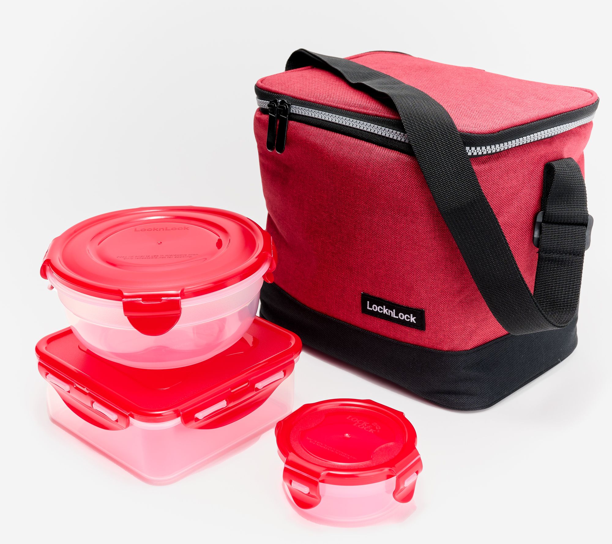 Forinden fjerkræ Vær forsigtig LocknLock Insulated Lunch Bag with 3 Containers - QVC.com