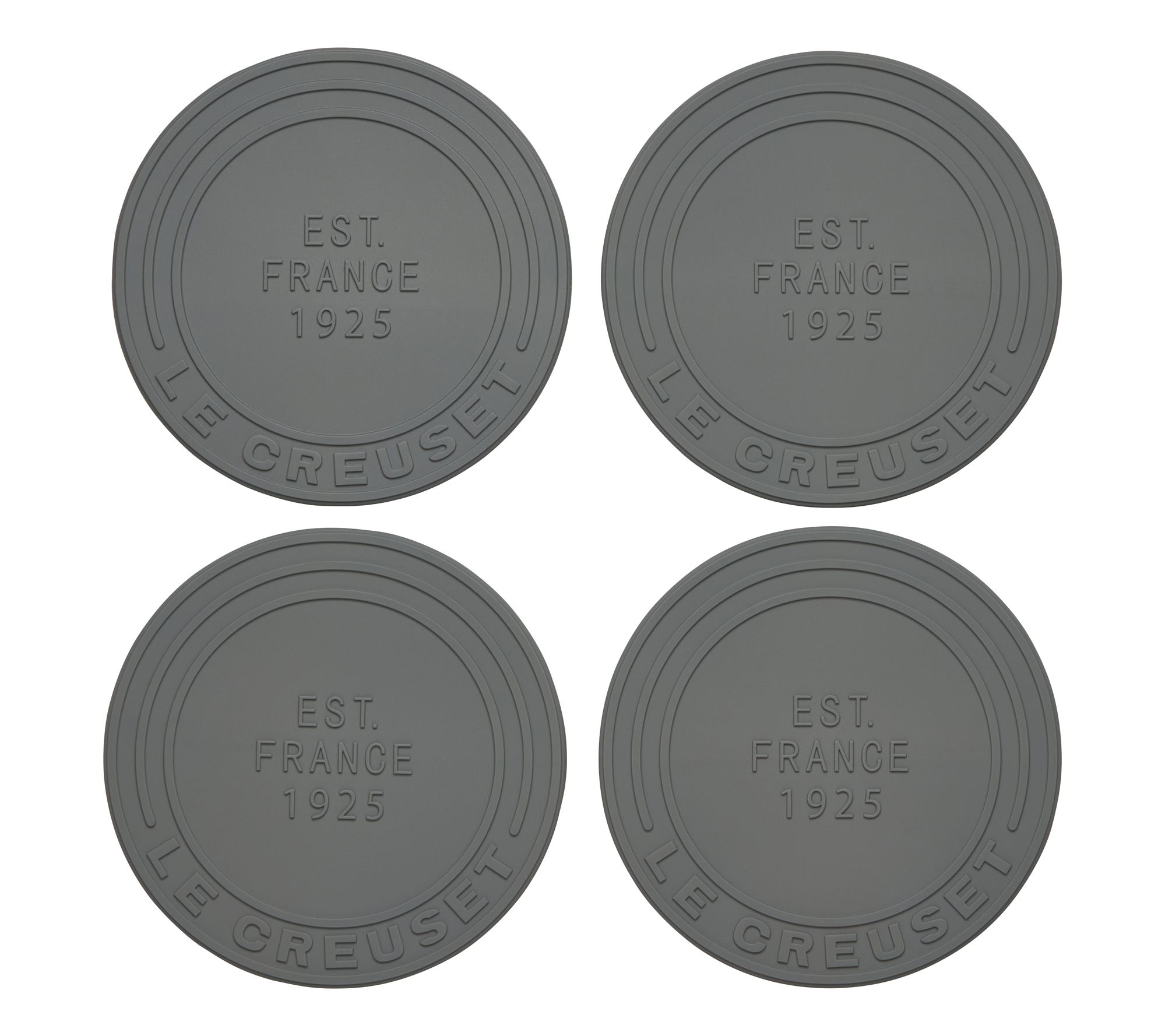 Le Creuset Set of (4) 4" Silicone Coasters