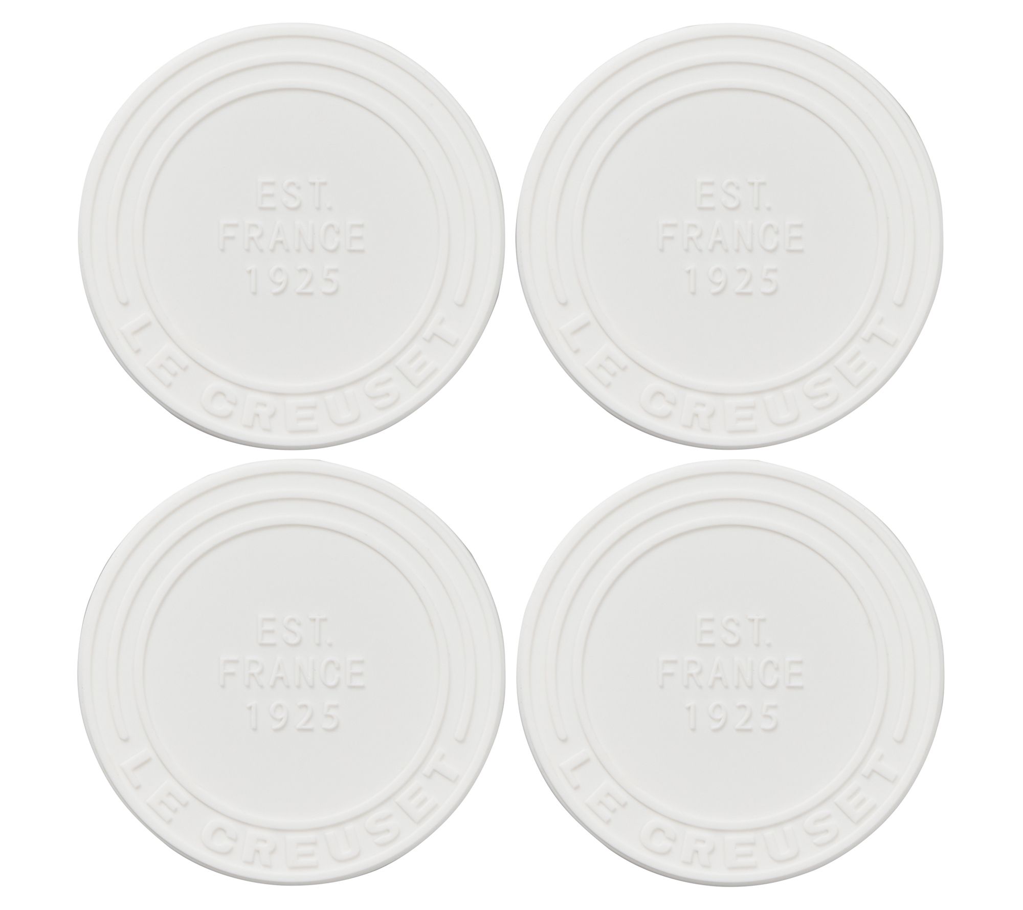 Le Creuset Set of (4) 4" Silicone Coasters