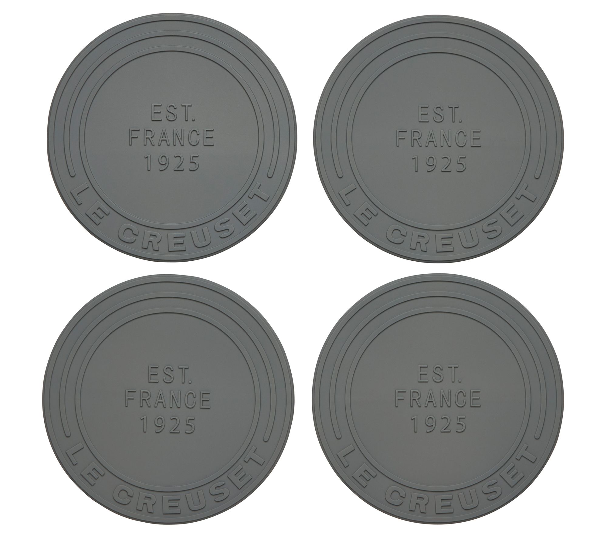 Le Creuset Set of (4) 4" Silicone Coasters