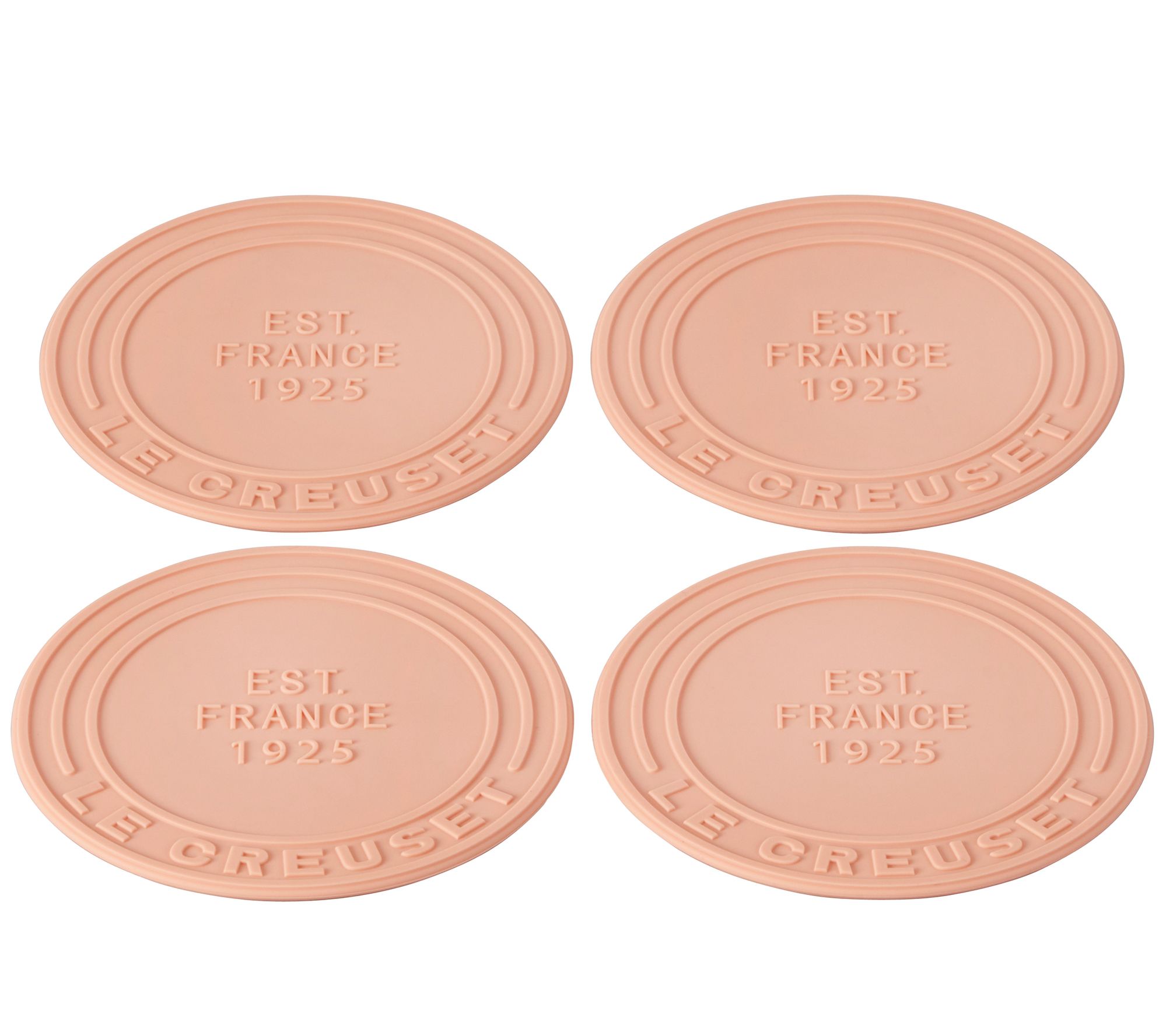 Le Creuset Set of (4) 4" Silicone Coasters