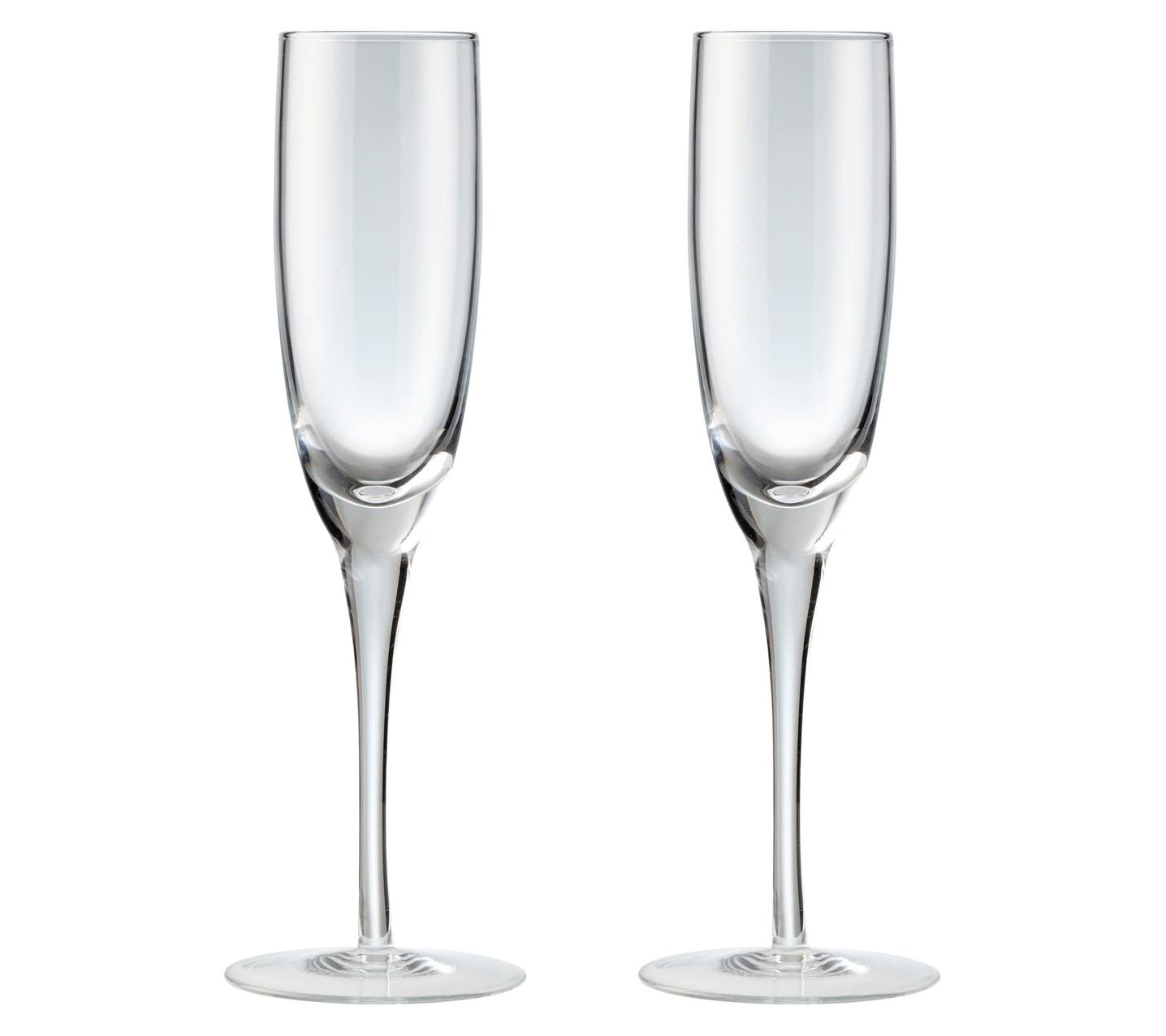 Joyjolt Windsor Crystal - 4.3 Oz- Set Of 2 Champagne Flutes