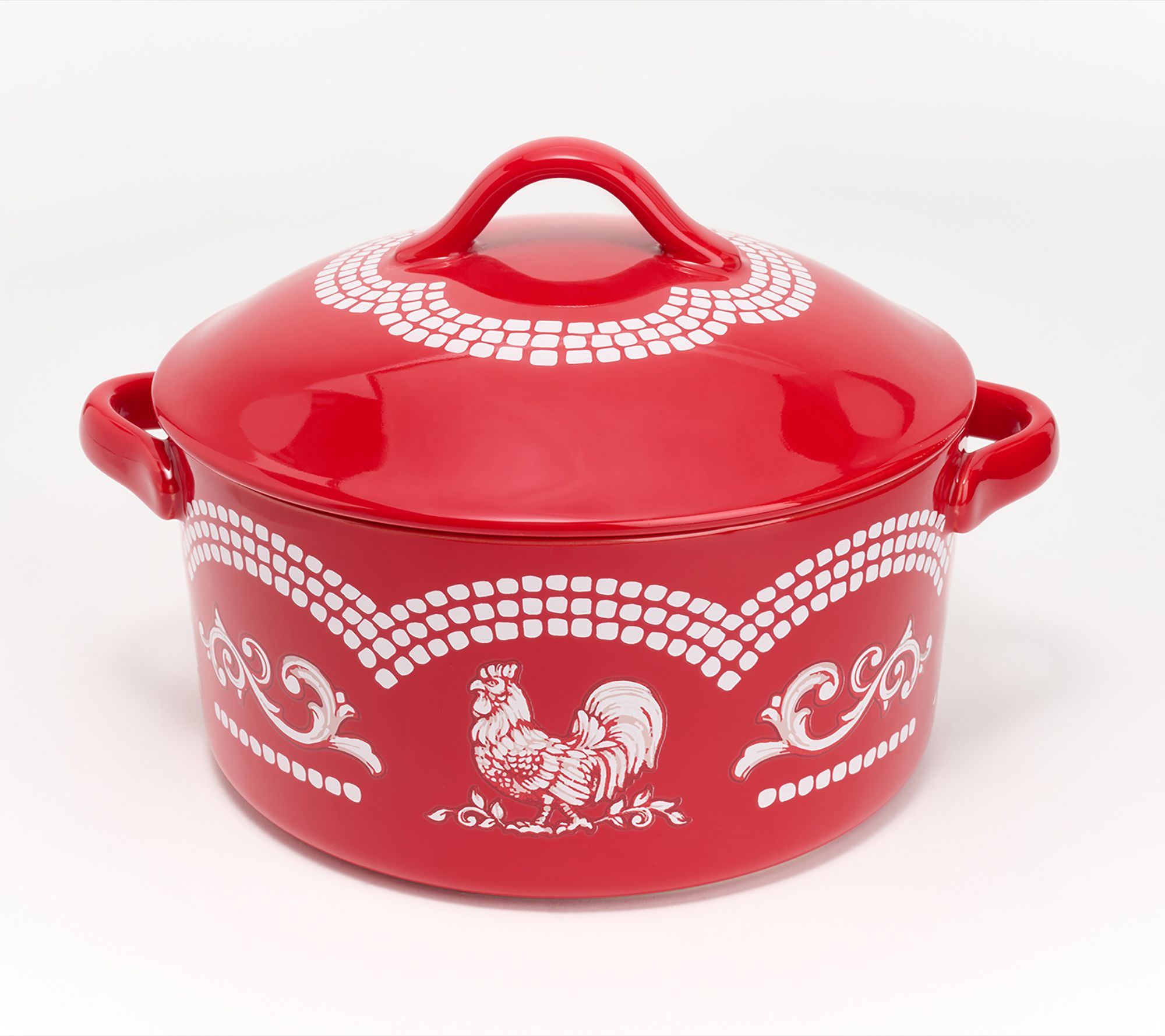Temp-tations by Tara 9oz Dutch Oven with Carrier * Ivy & Red Cardinal Decor