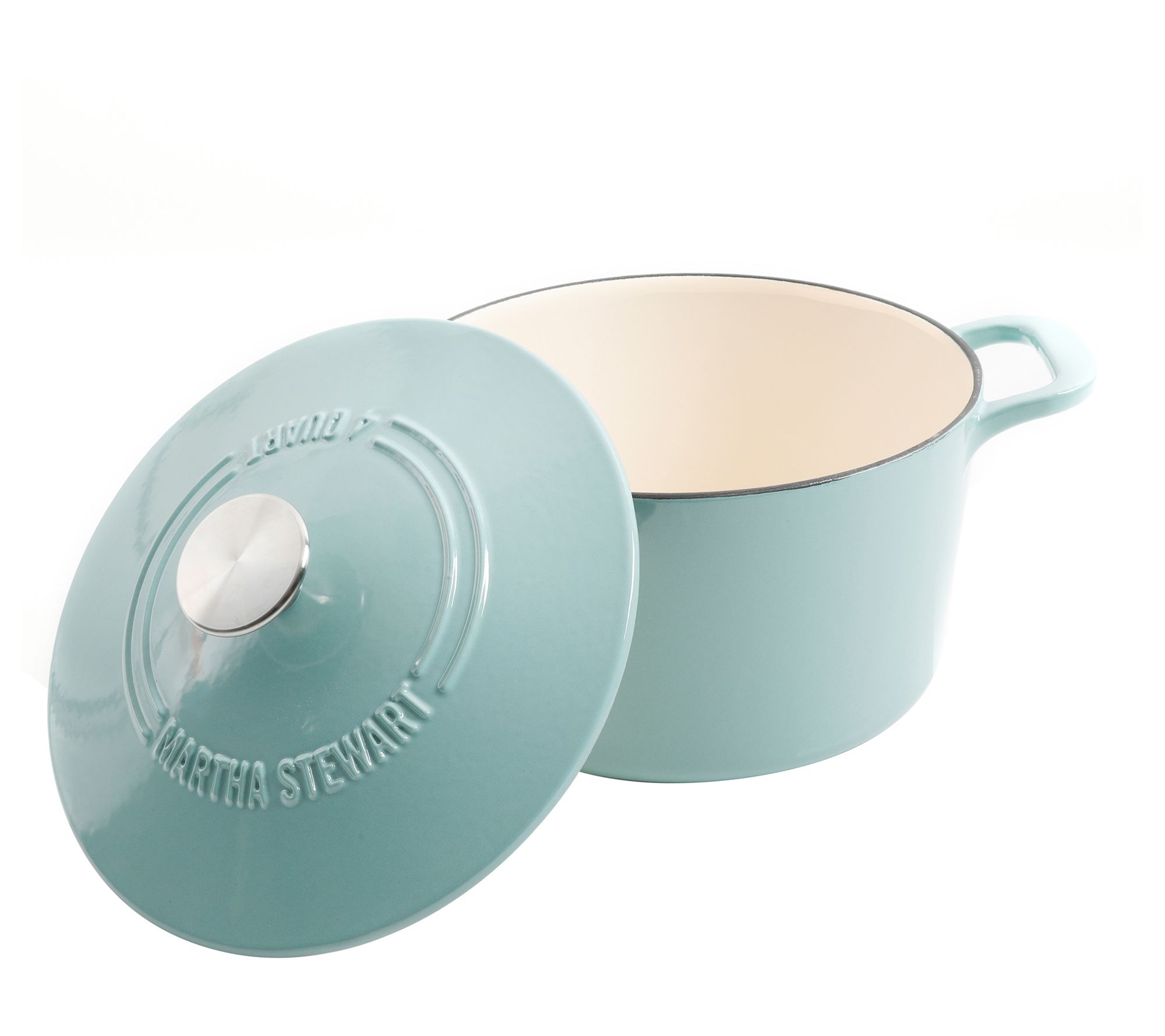 Martha Stewart 2 Piece Enameled Cast Iron DutchOven Set 