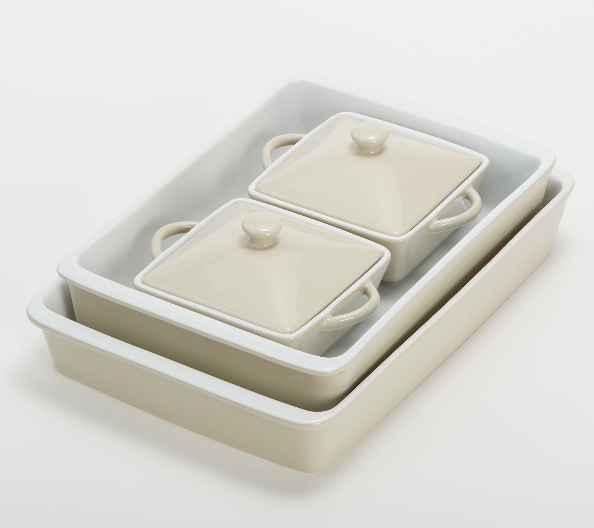 "As Is" Martha Stewart 4Piece Stoneware Bakeware Set