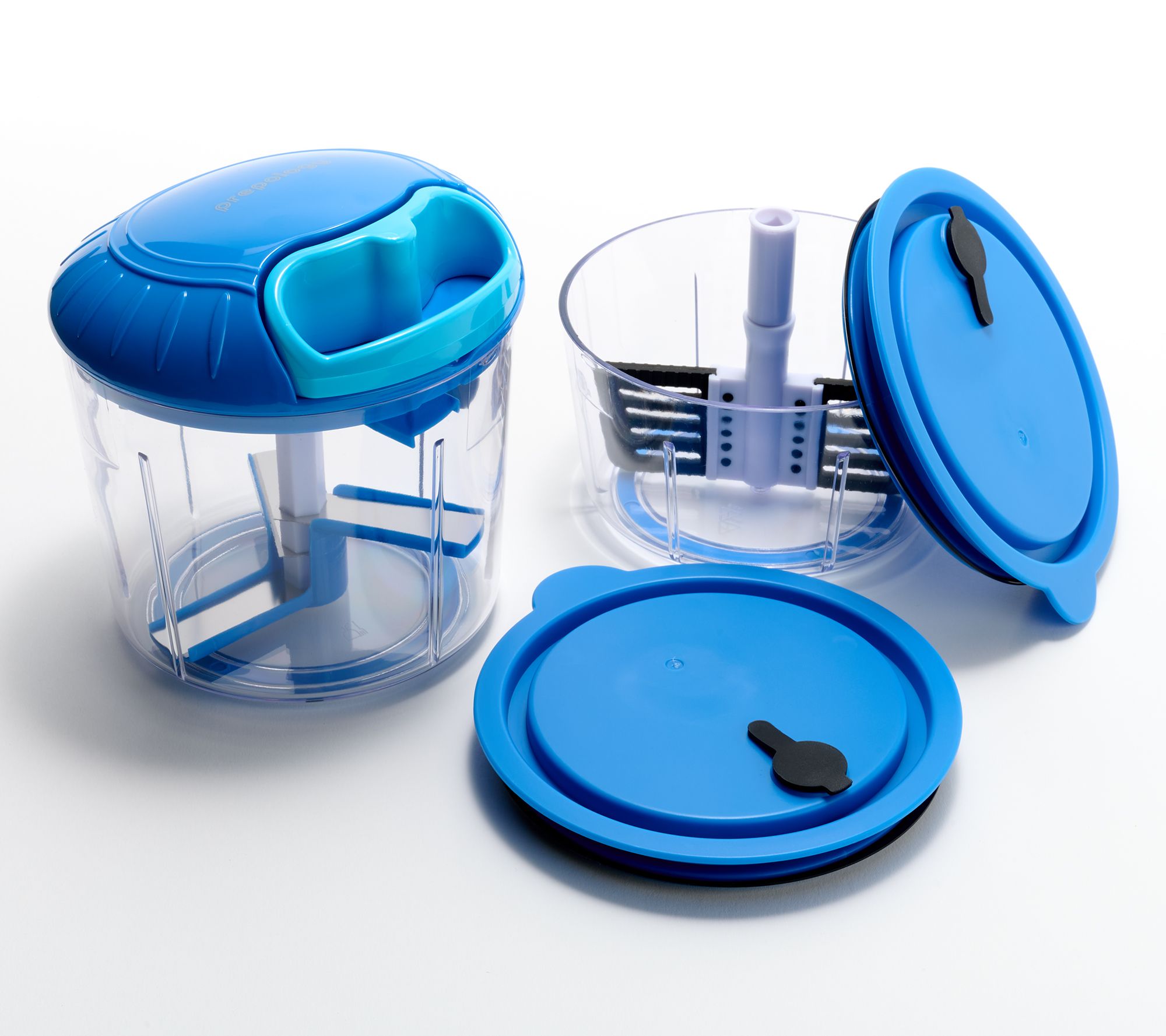 "As Is" Prepology 4 Cup Pull Chop w/ Extra Container & Attachments