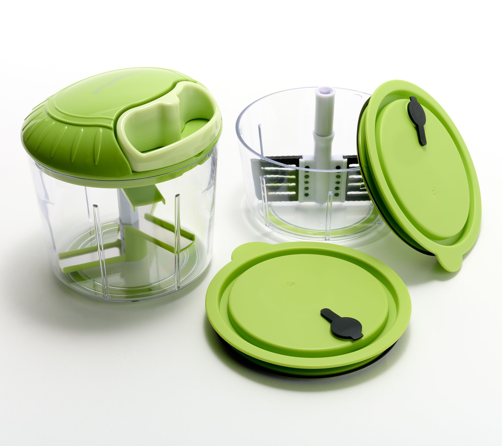 "As Is" Prepology 4 Cup Pull Chop w/ Extra Container & Attachments