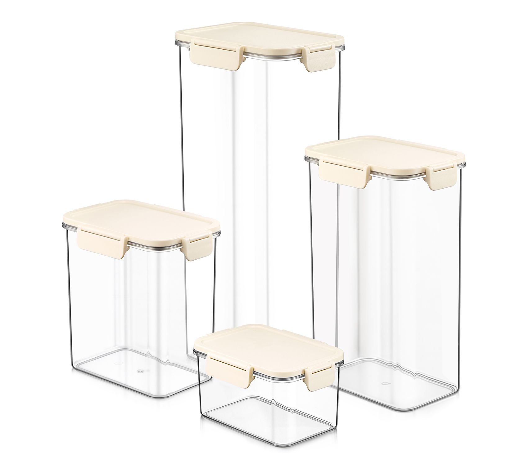 Sorbus Airtight Plastic Food Container Mix Combo 4 Pack