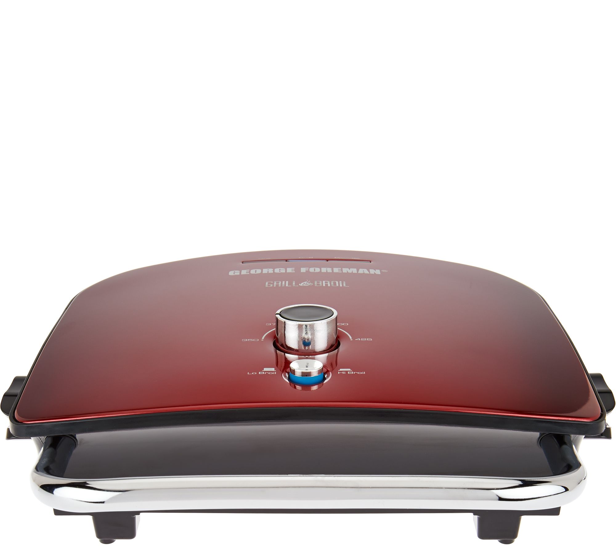 Grill & Broil with Waffle Plates and Ceramic Griddle Plate - Red