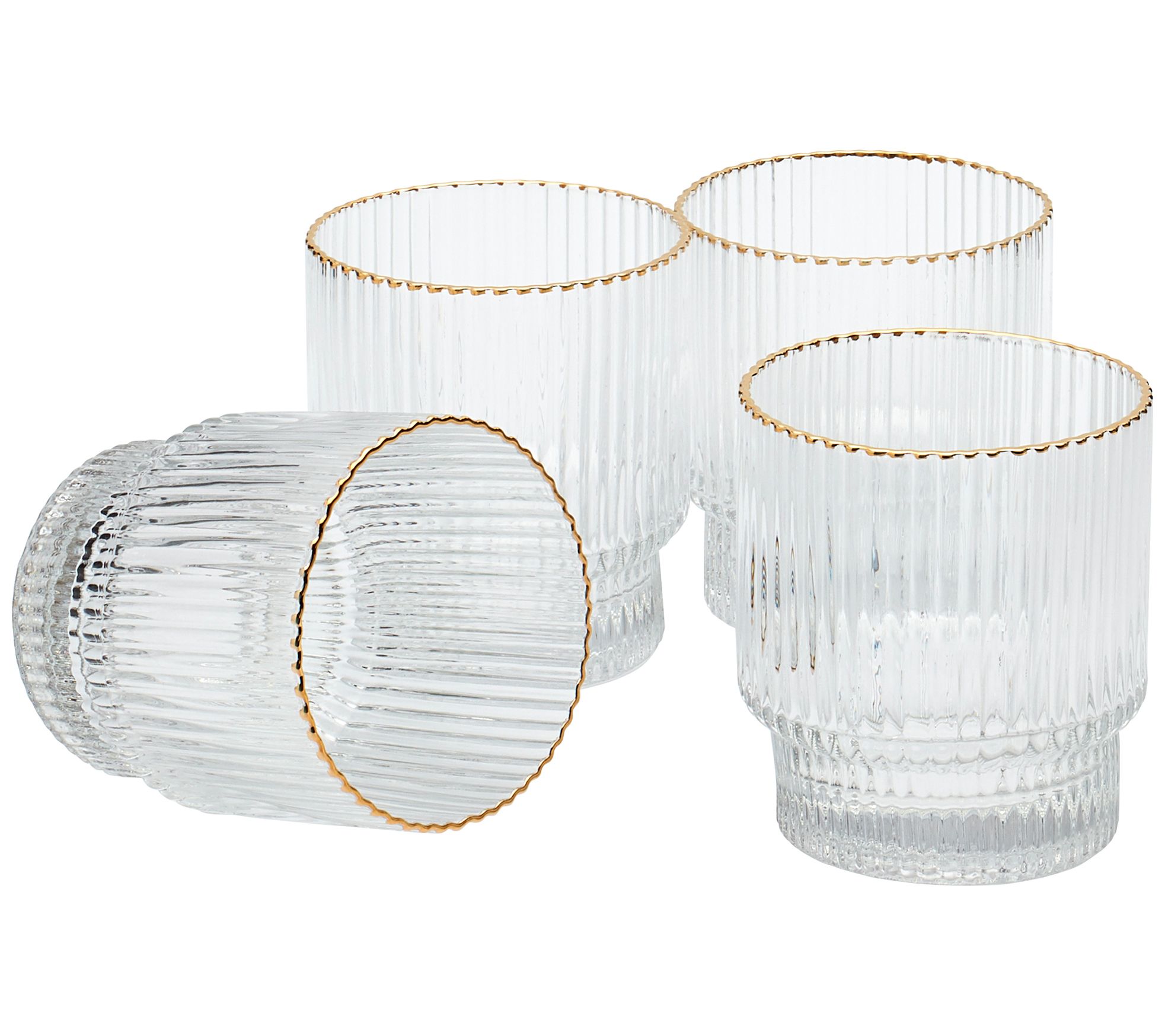 Denmark 4-Piece 12-oz Monroe Low Boy DrinkwareSet