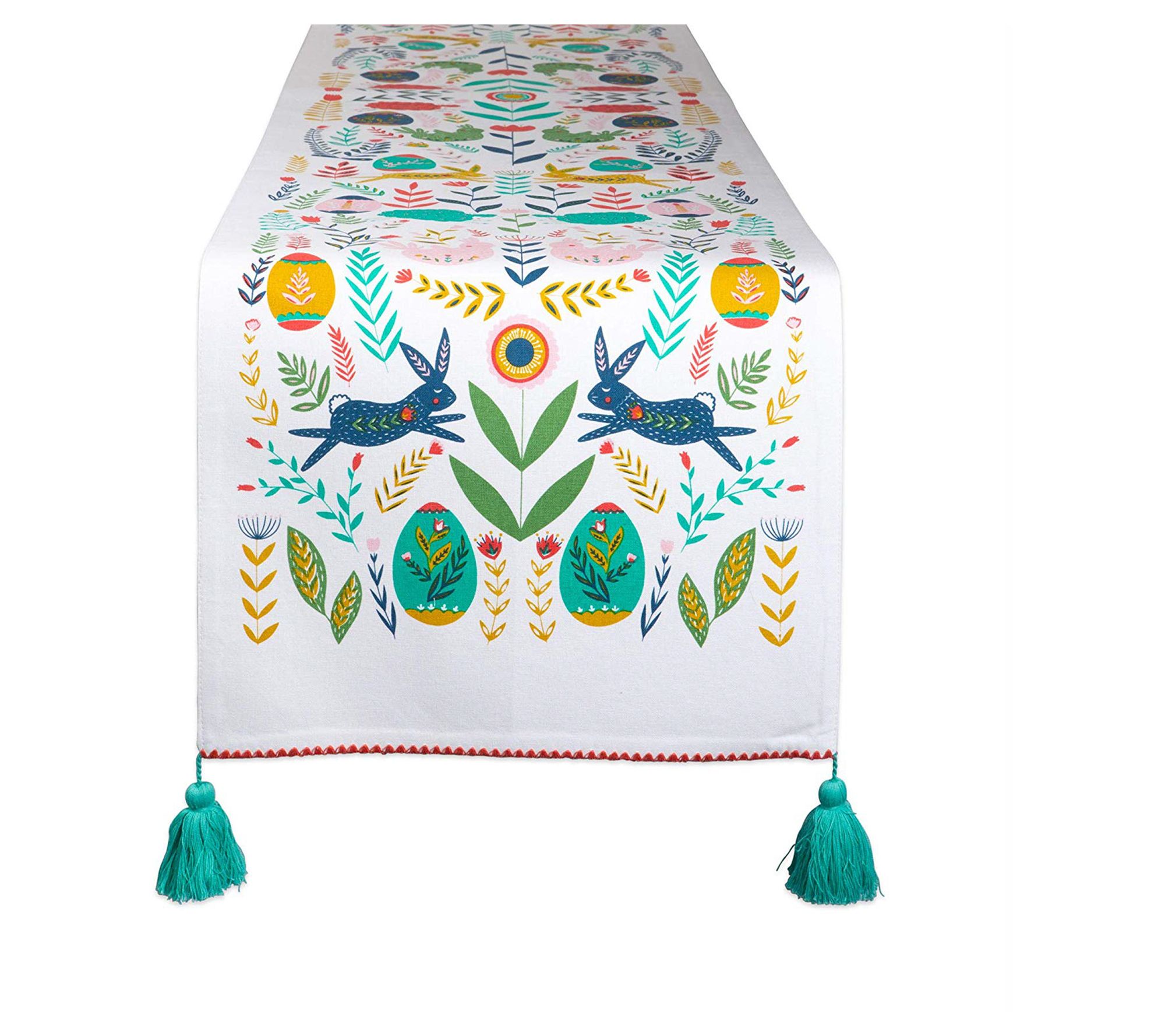 Design Imports 14 x 72 Easter Folk Garden Table Runner