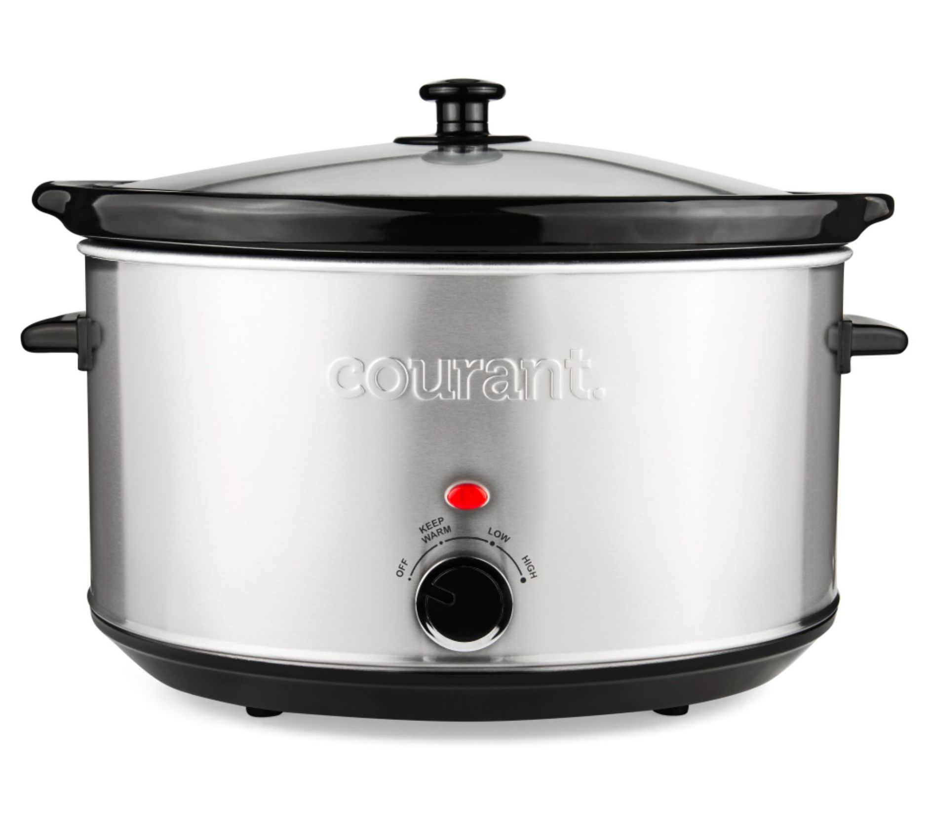 Elite Platinum Slow Cooker, Red Stainless Steel, 8.5 qt 