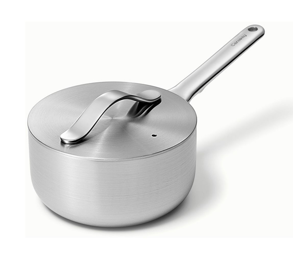 Caraway Home 1.75qt Stainless Steel Saucepan w/Lid