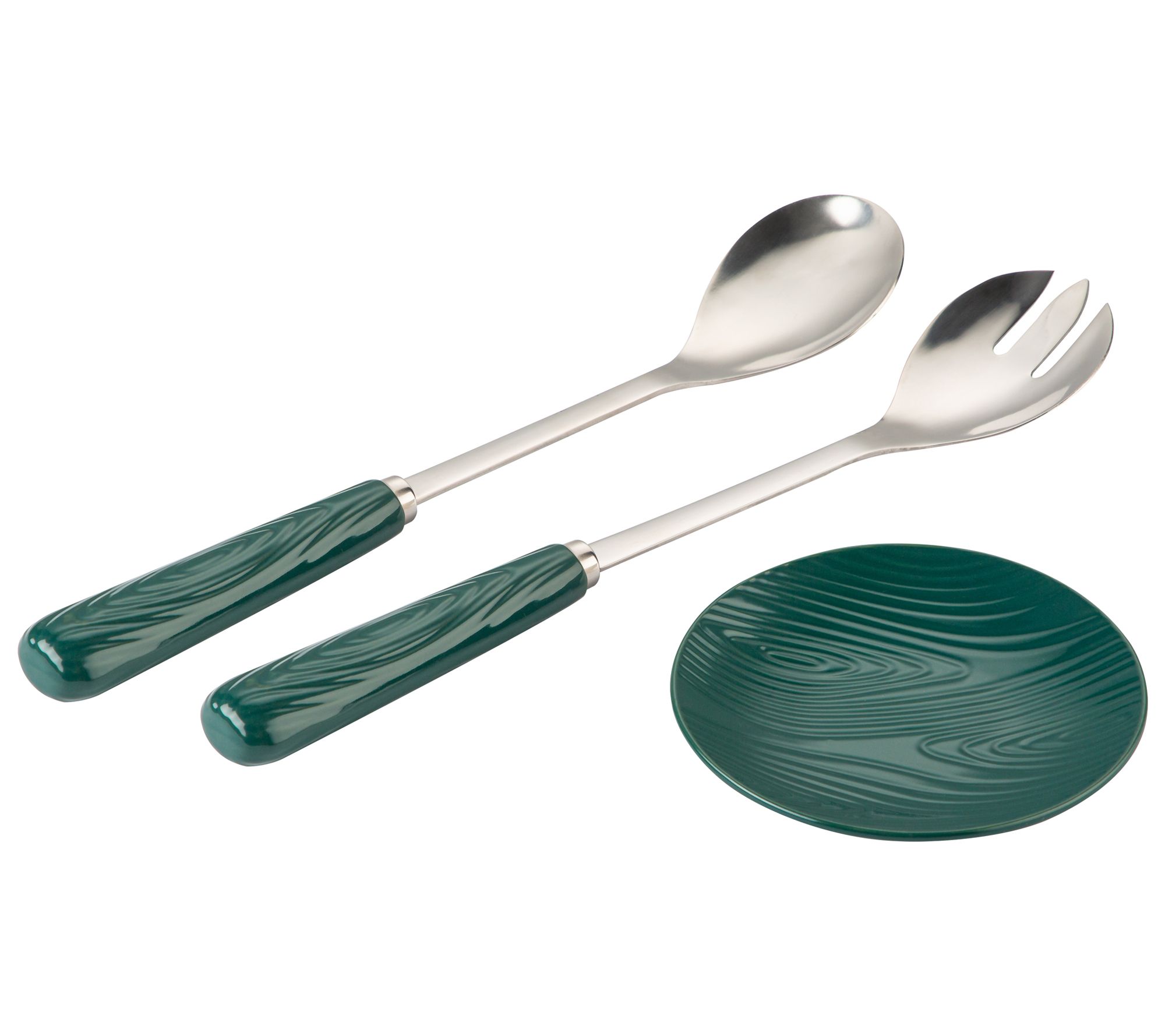  Temp-tations Woodland Set of (2) Utensils with Spoon Rest