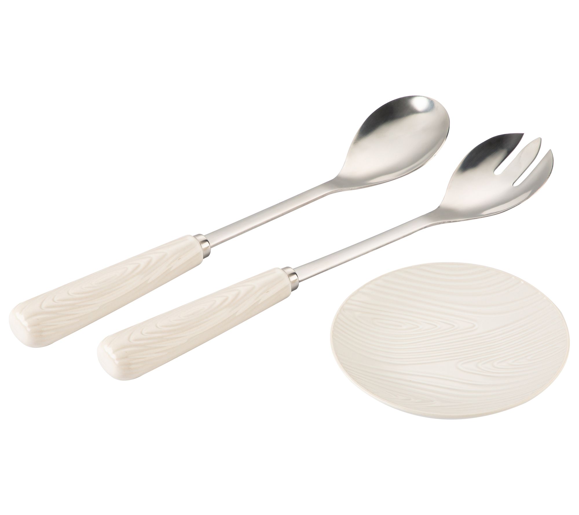 Temp-tations Woodland Set of (2) Utensils with Spoon Rest
