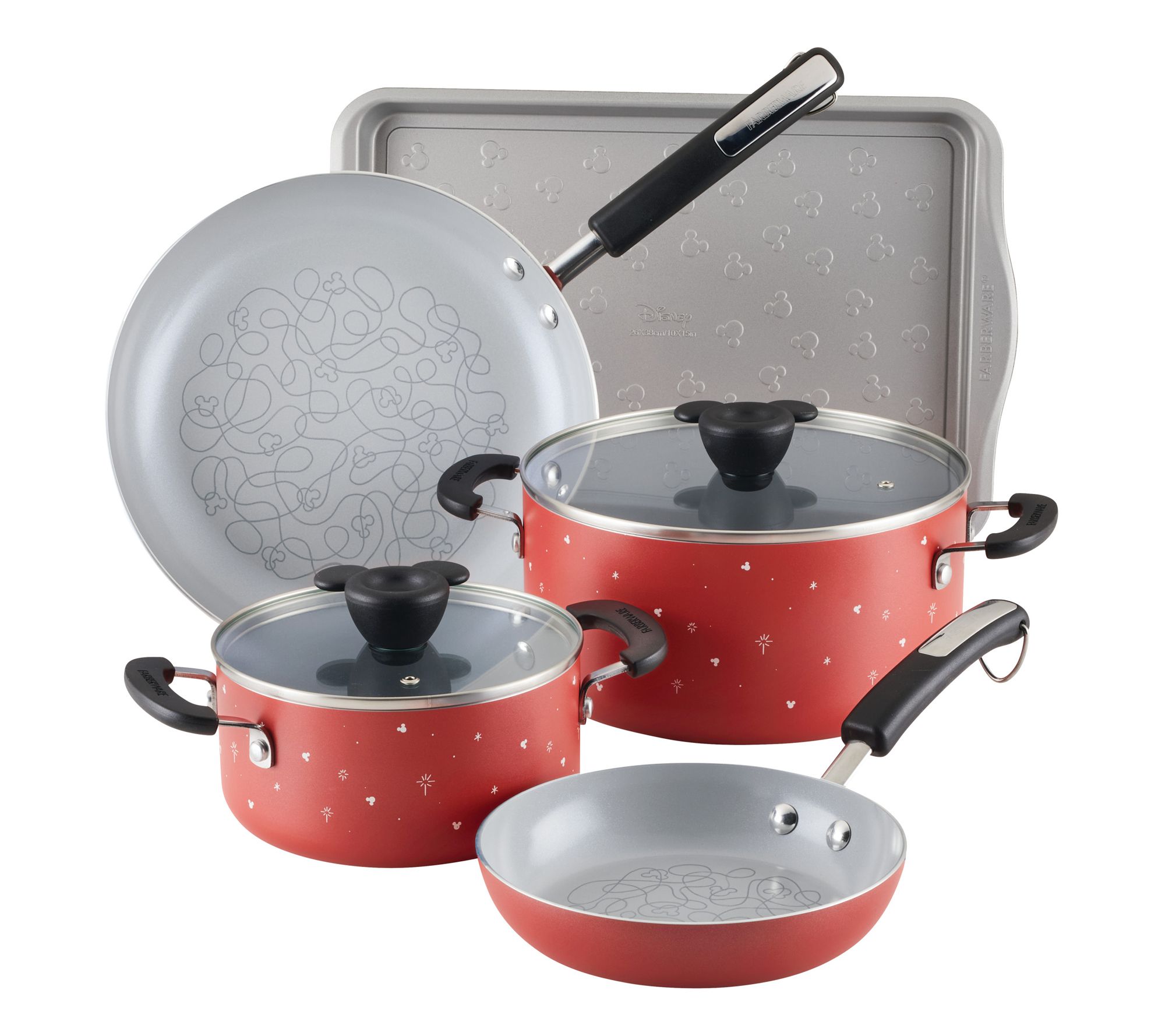 Farberware Disney Bon Voyage 7pc Cookware Set &Baking Sheet