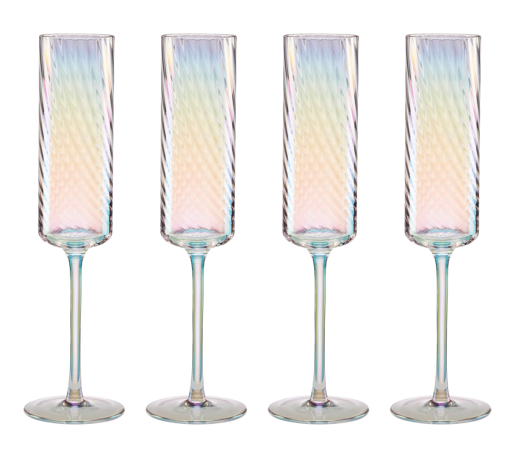 Lenox Tuscany Classics Iridescent Flutes Set of 4