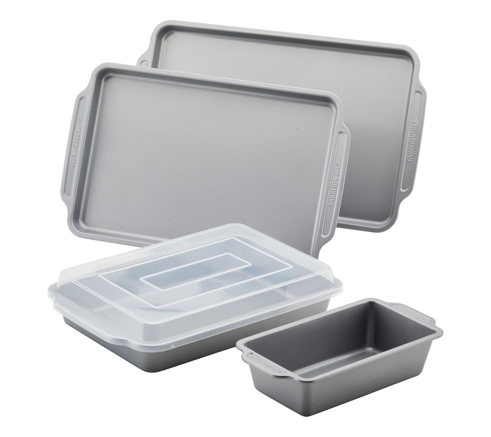 Farberware 5Pc Nonstick Bakeware Set with Covered Cake Pan