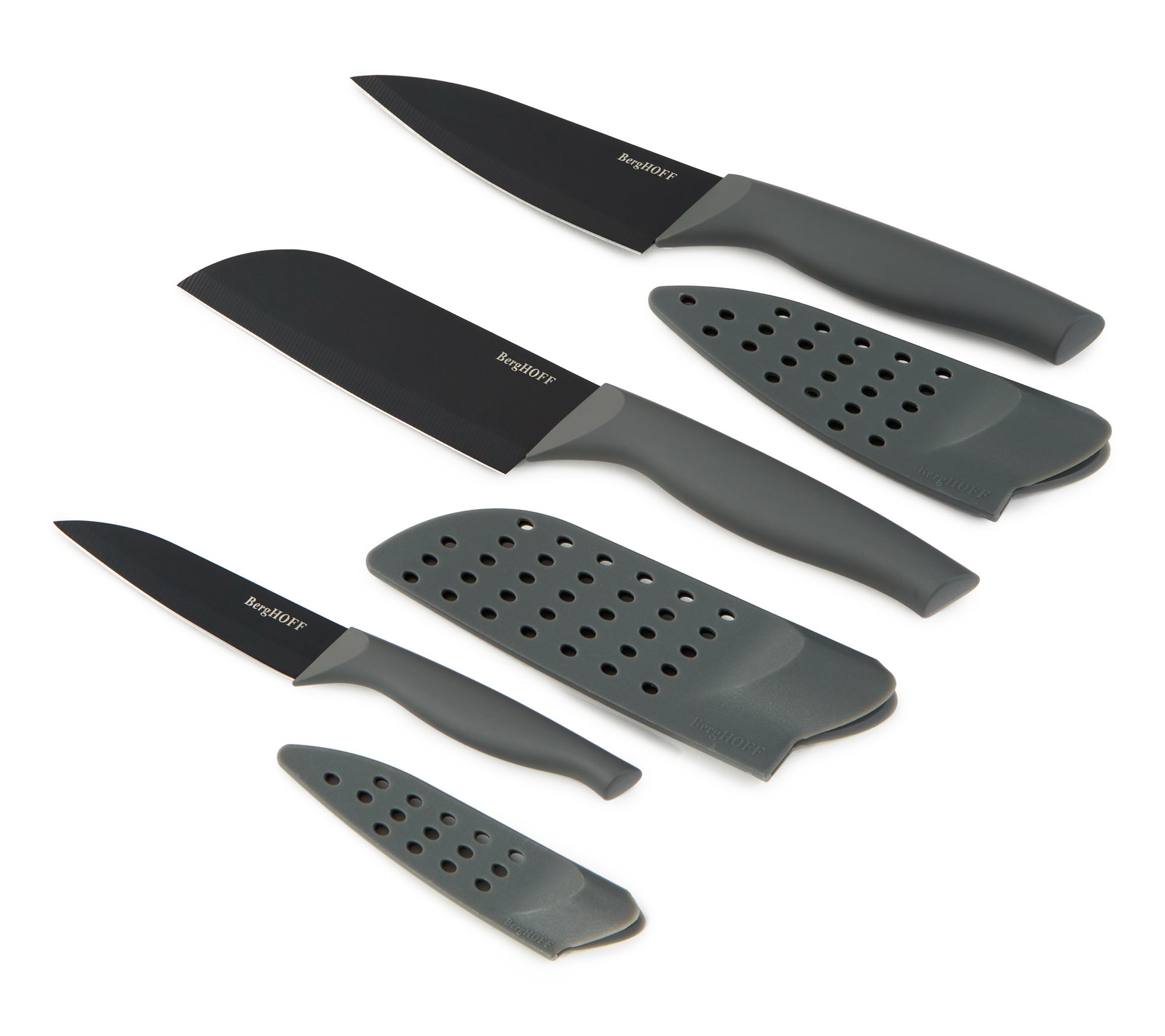 BergHOFF DiNA Vector Nonstick Stainless Steel 6Pc Knife Set